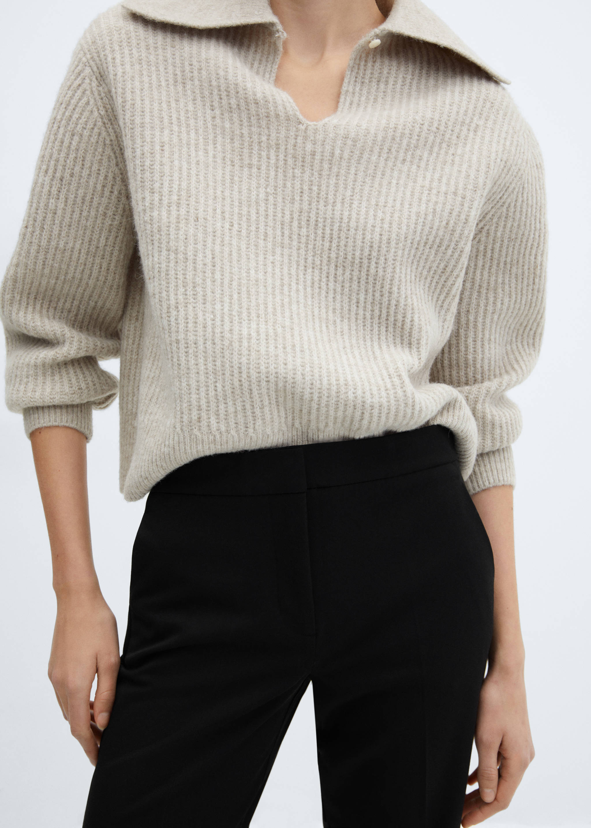 Mid-rise wide leg pants - Details of the article 6