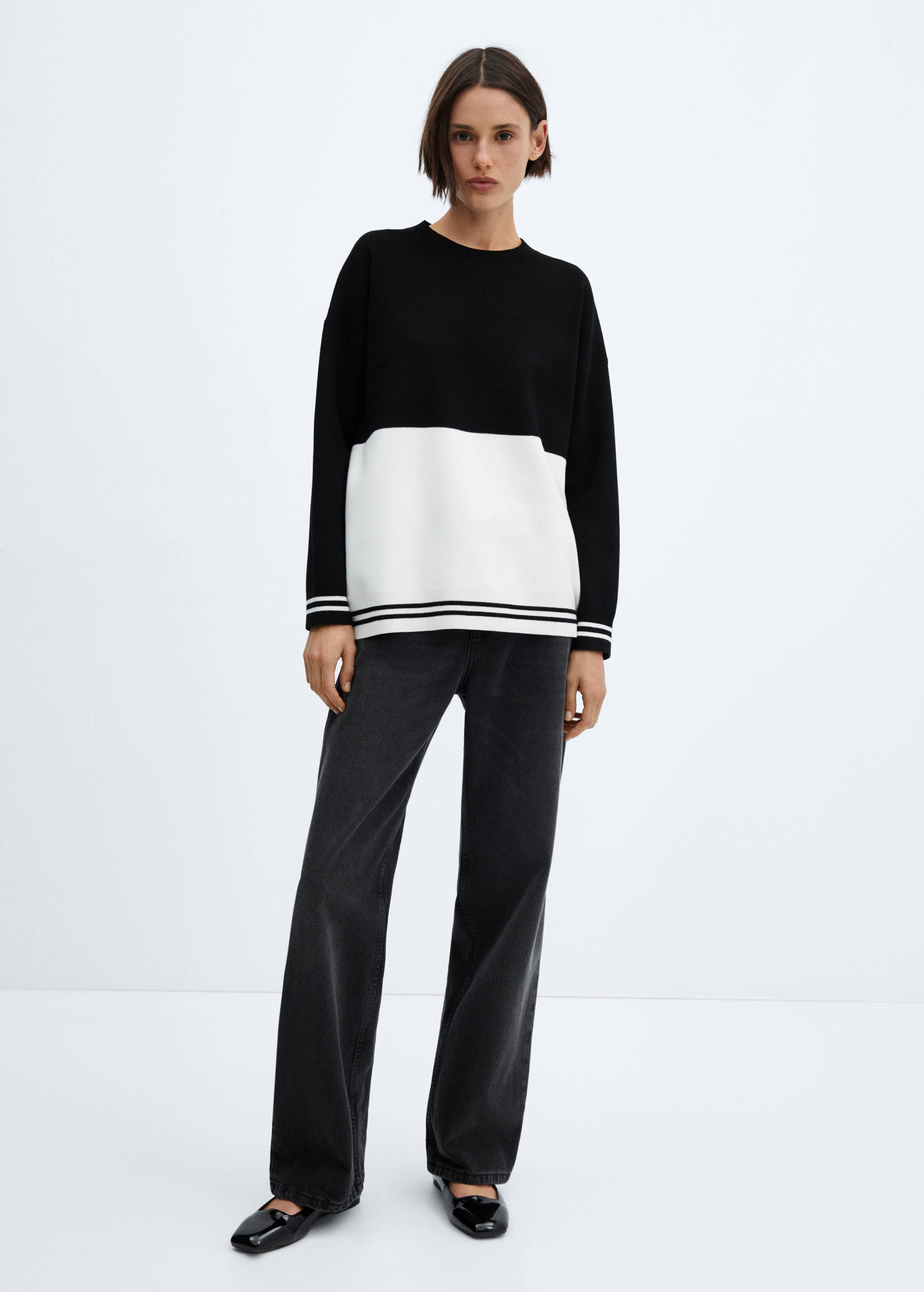 Jersey bicolor punto - Plano general