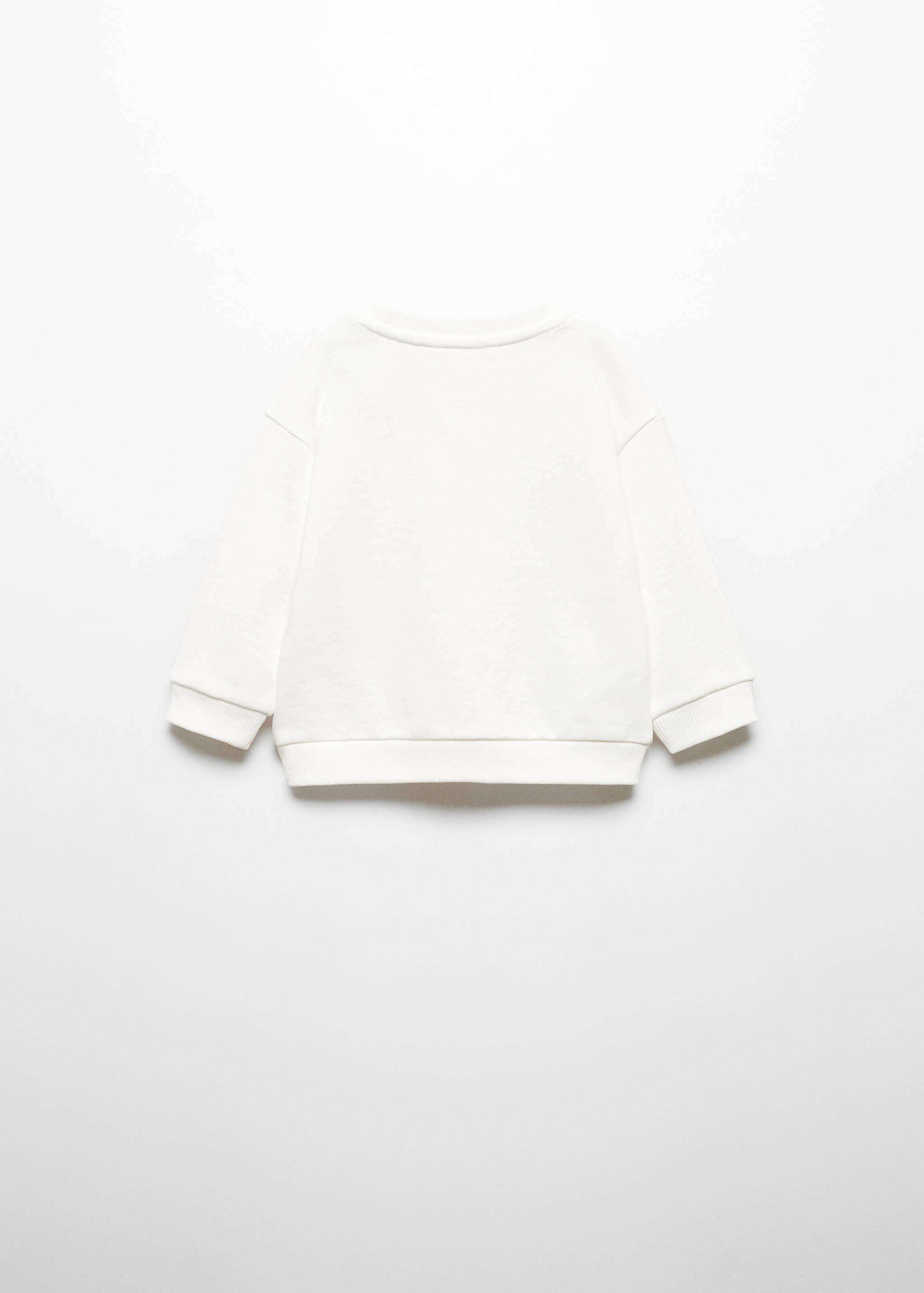 Printed cotton sweatshirt - Reverse of the article