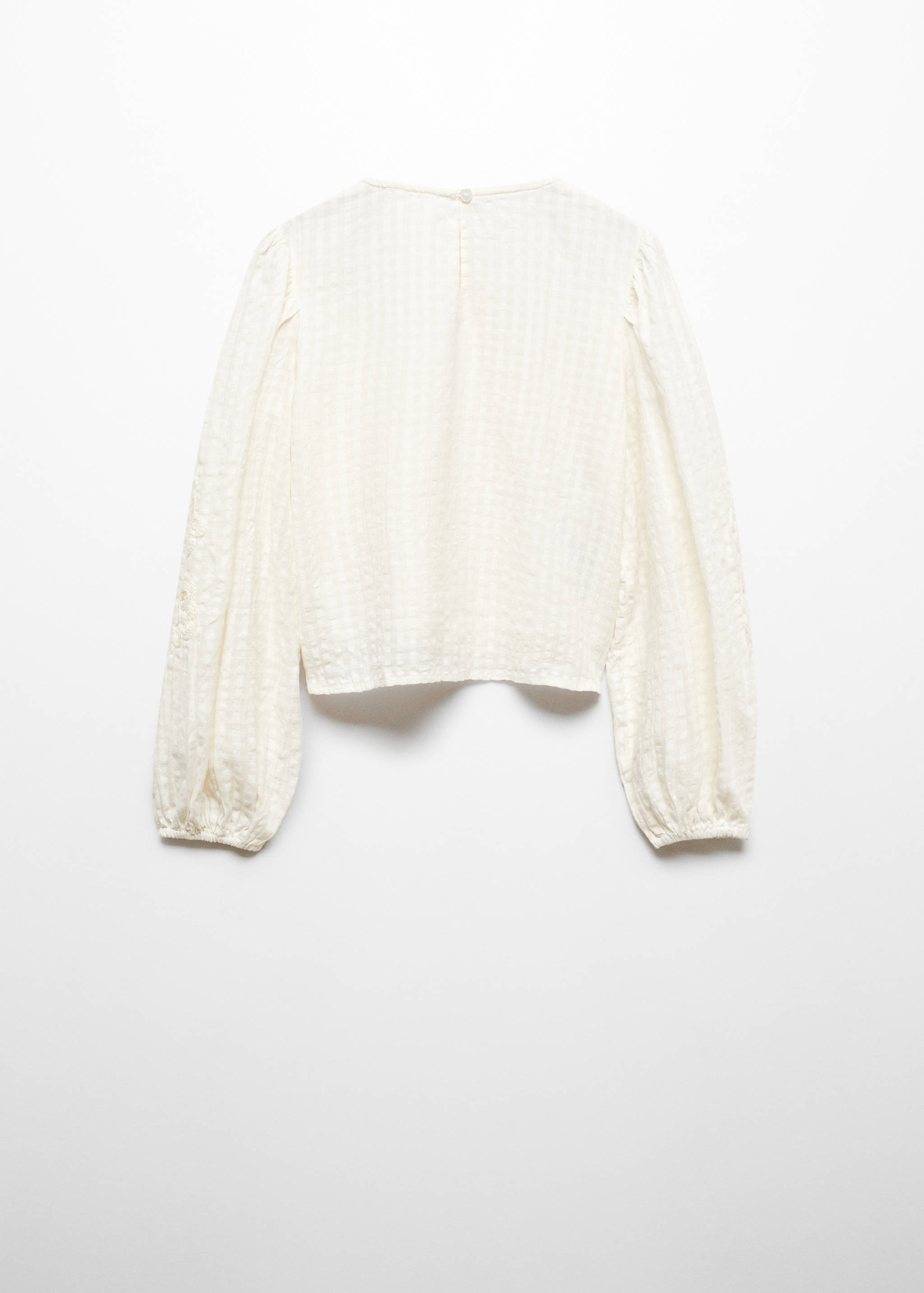 Blouse brodée fleurs - Verso de l’article