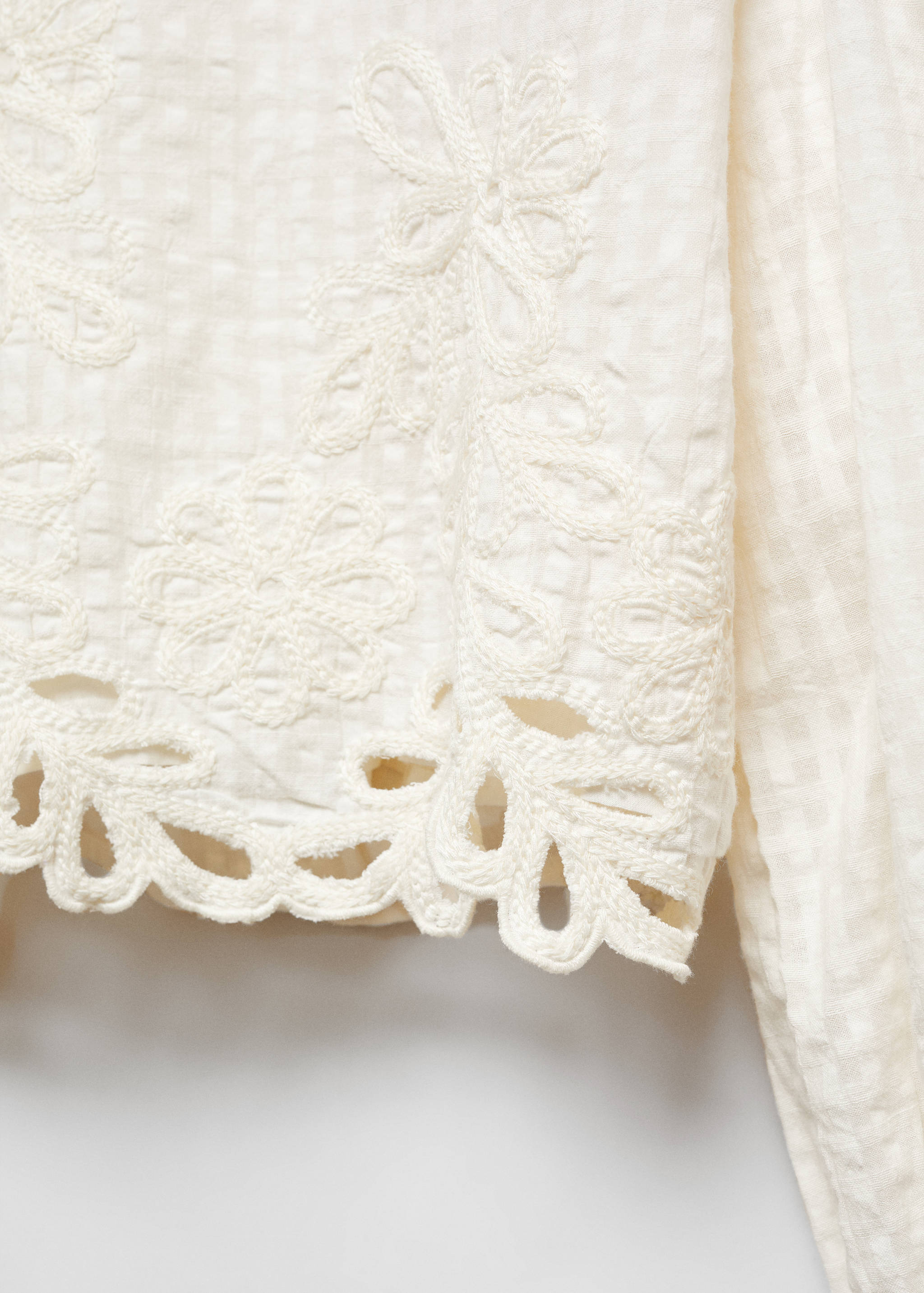 Blouse brodée fleurs - Détail de l'article 8