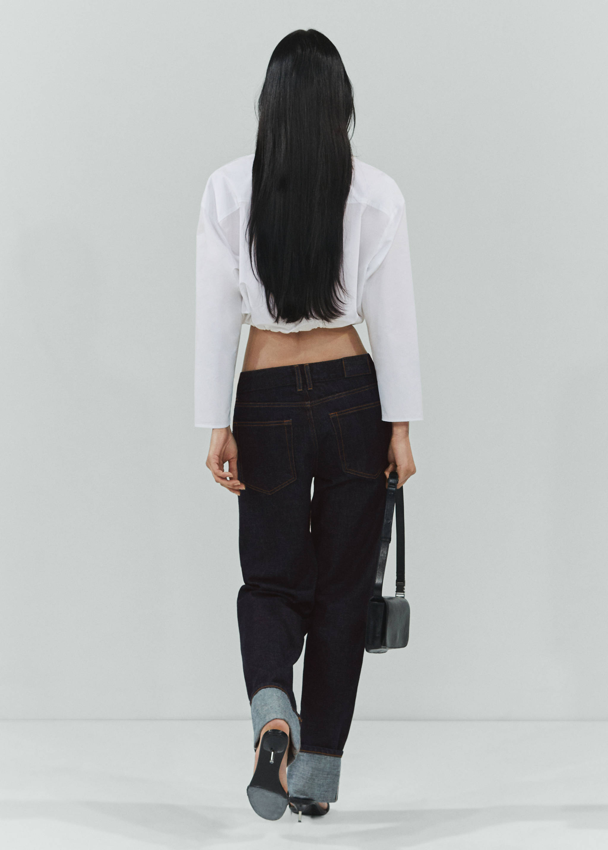 Jeans rectos selvedge - Reverso del artículo