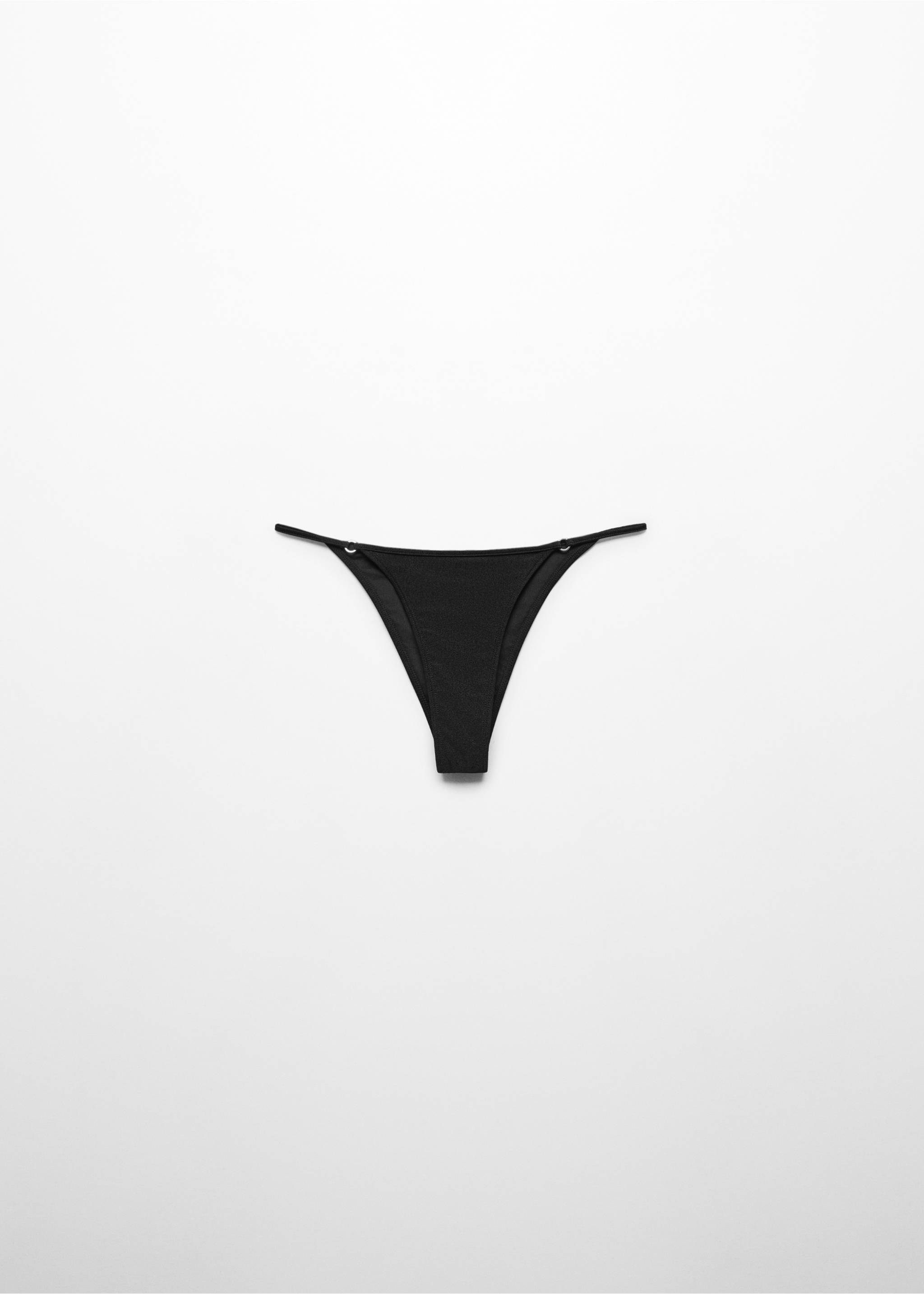 Cheeky bikini knickers with metallic detail - Article without model, Black. Ref: 67024016-00.