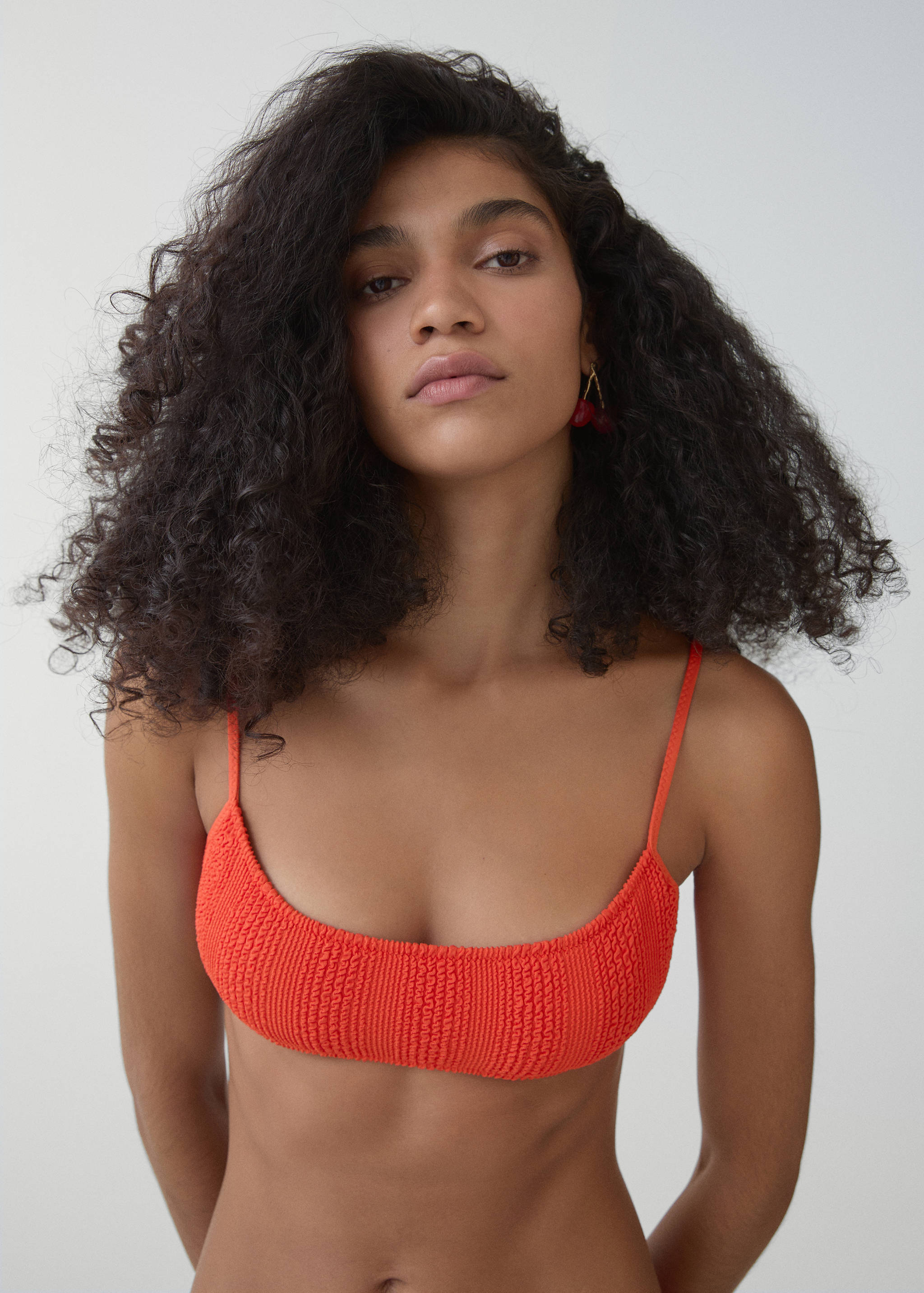 Textured bikini top - Details of the article 1