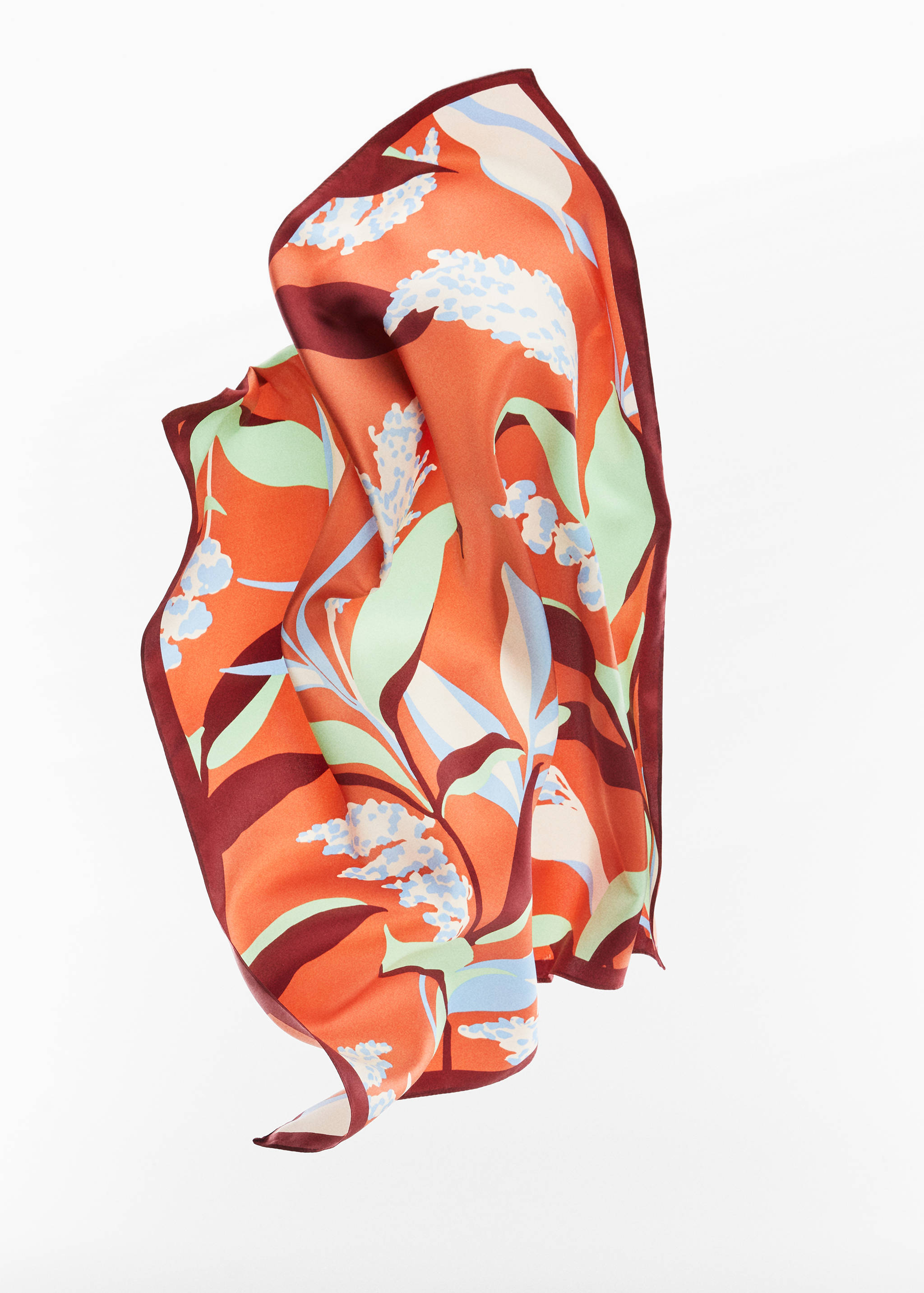 Floral print scarf - Details of the article 5