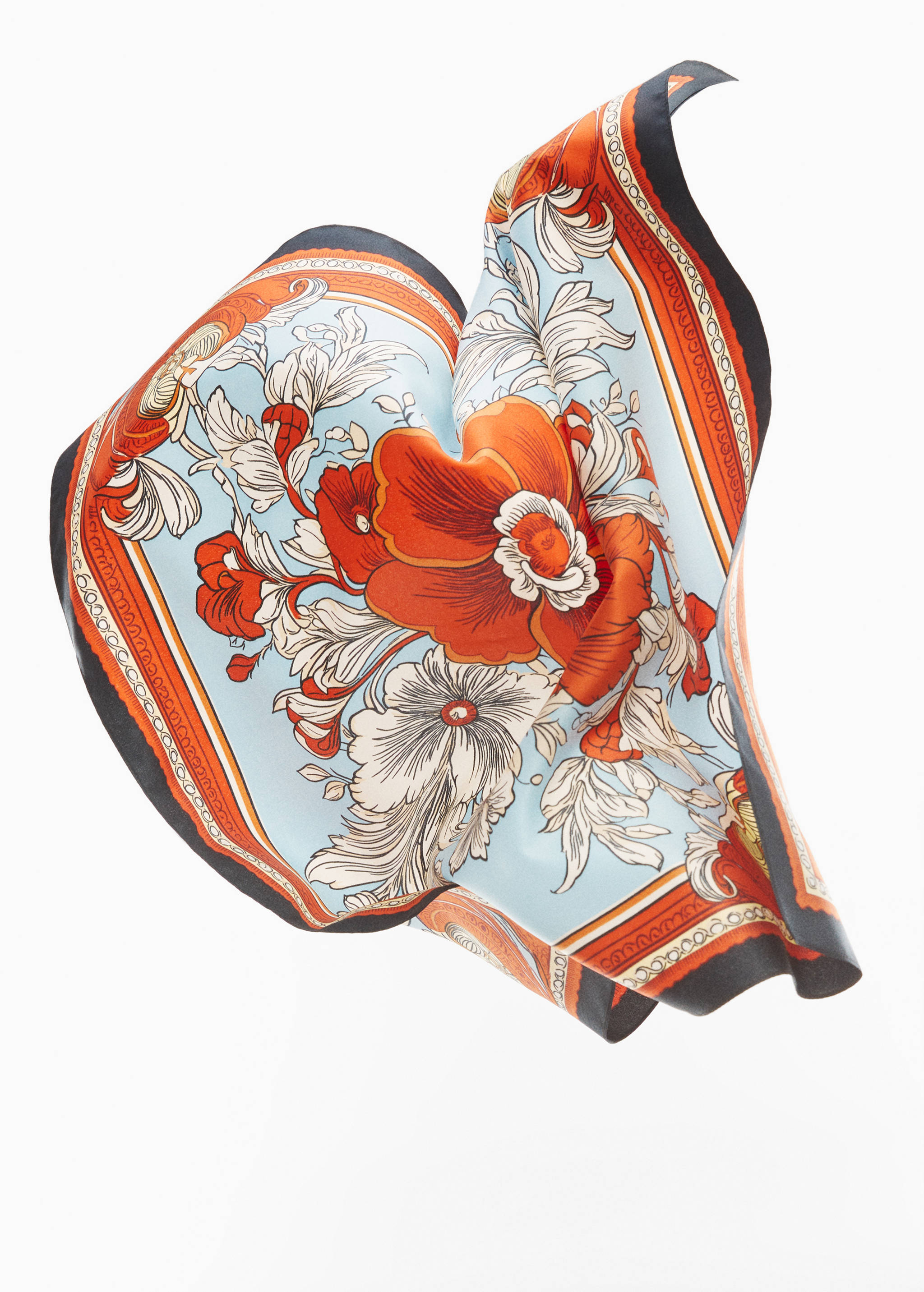 Floral print scarf - Details of the article 2