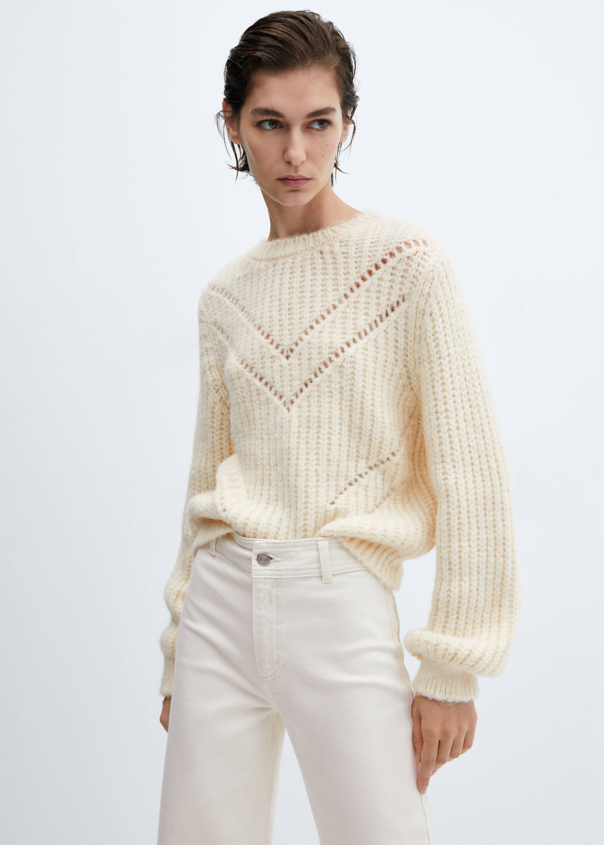 Jean style jupe-culotte Catherin taille haute - Détail de l'article 1