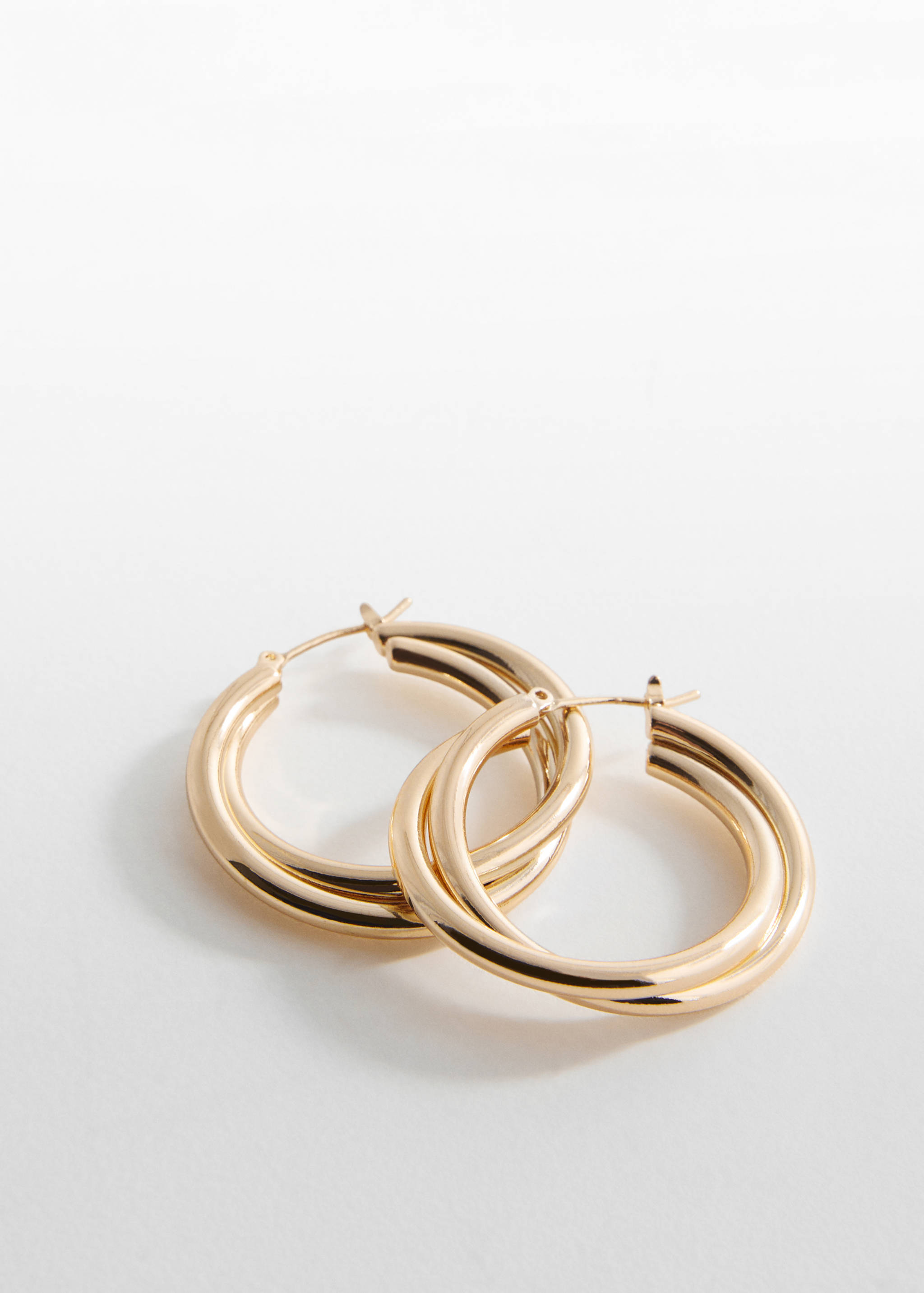 Mixed hoop earrings - Medium plane