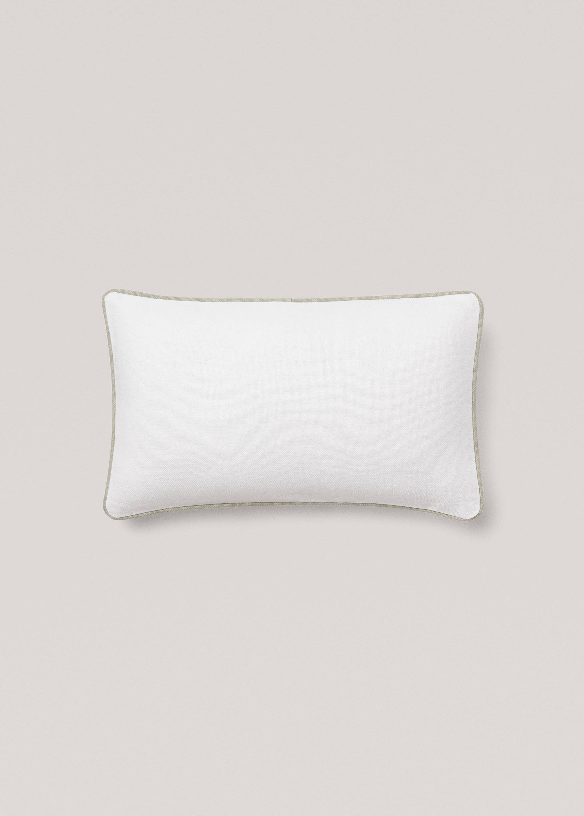 Kissenhülle mit Kontrastborte 30 x 50 cm - Artikel ohne Model