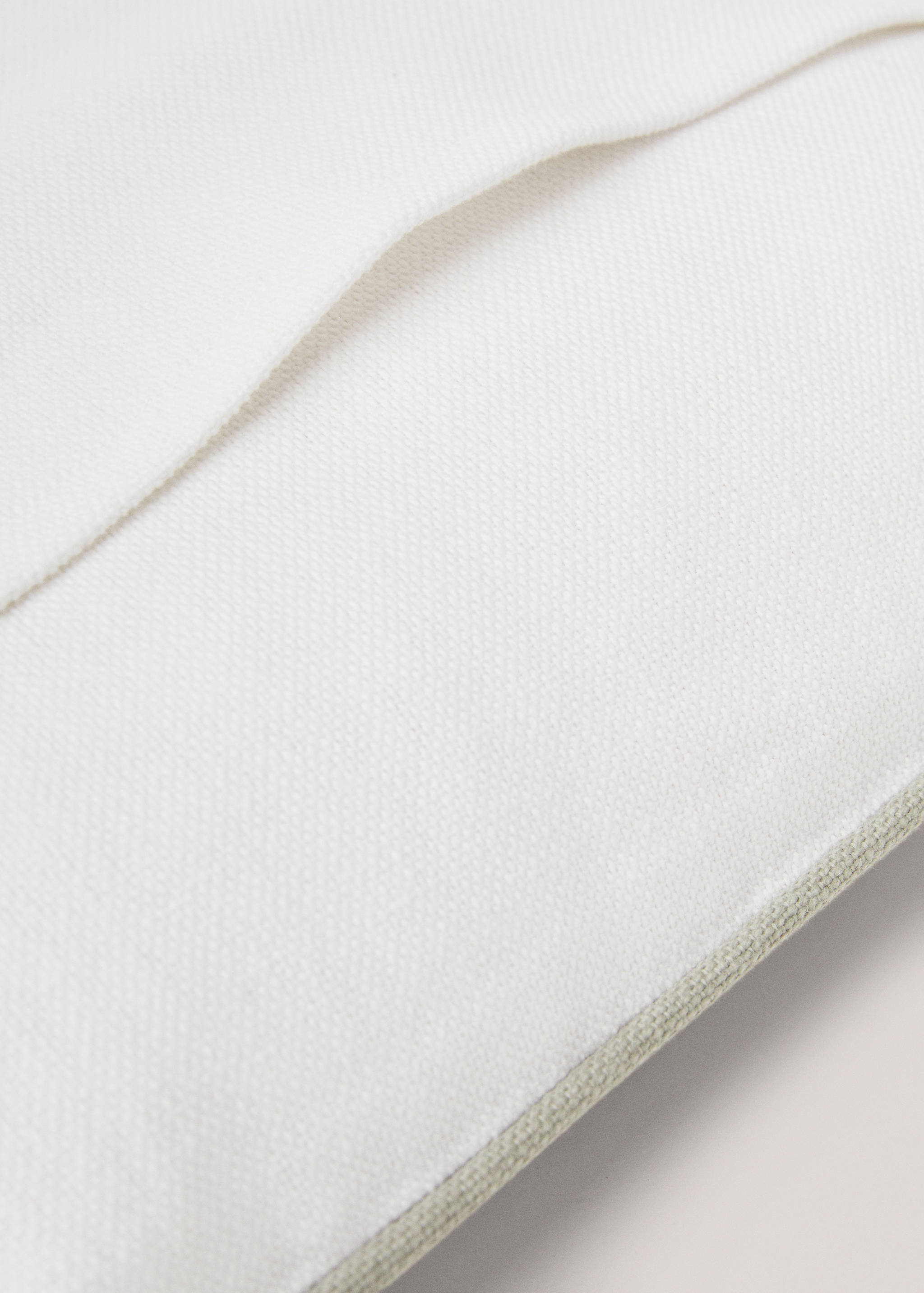 Kissenhülle mit Kontrastborte 30 x 50 cm - Detail des Artikels 2