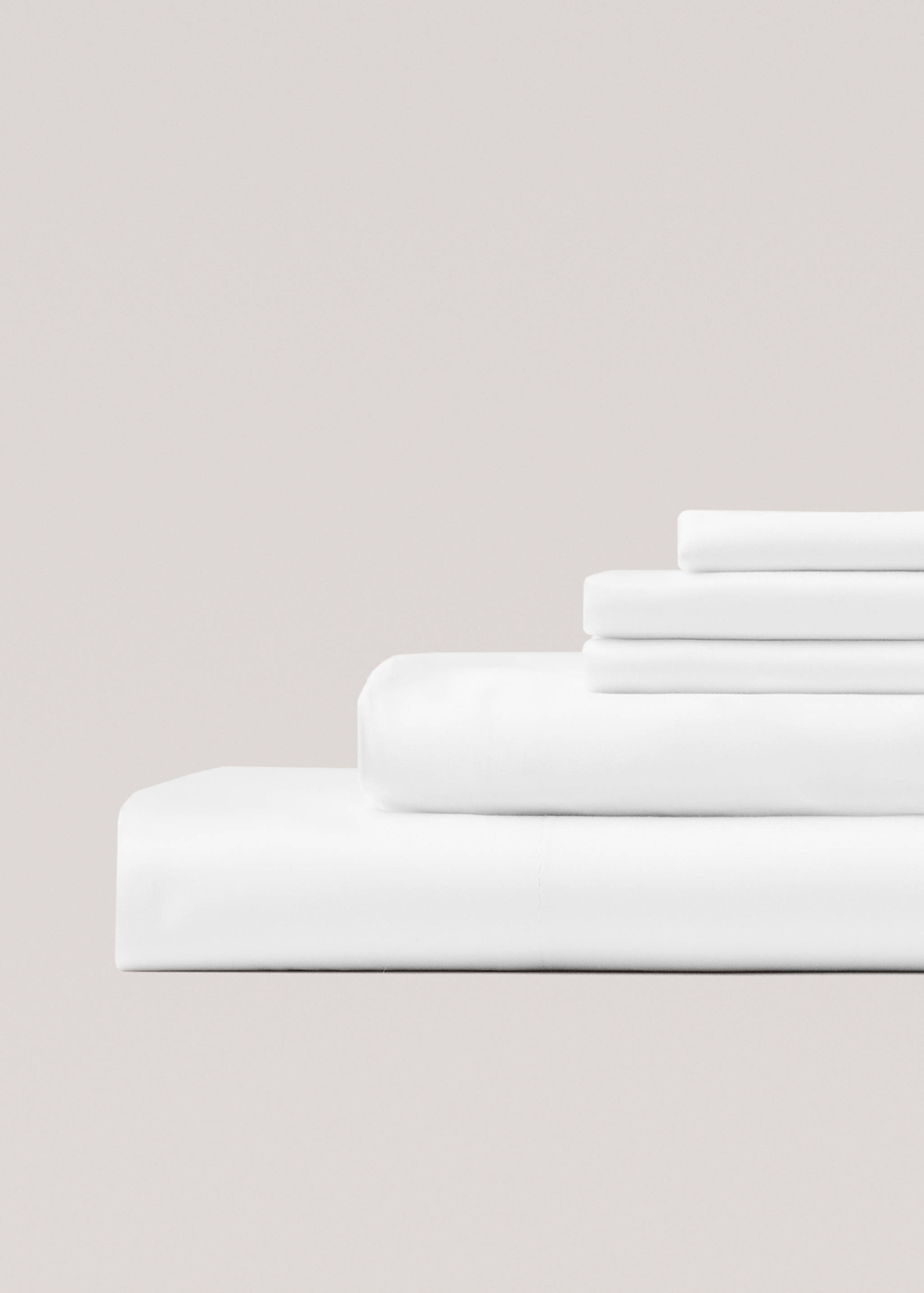 Satin fitted sheet for superking bed - Medium plane