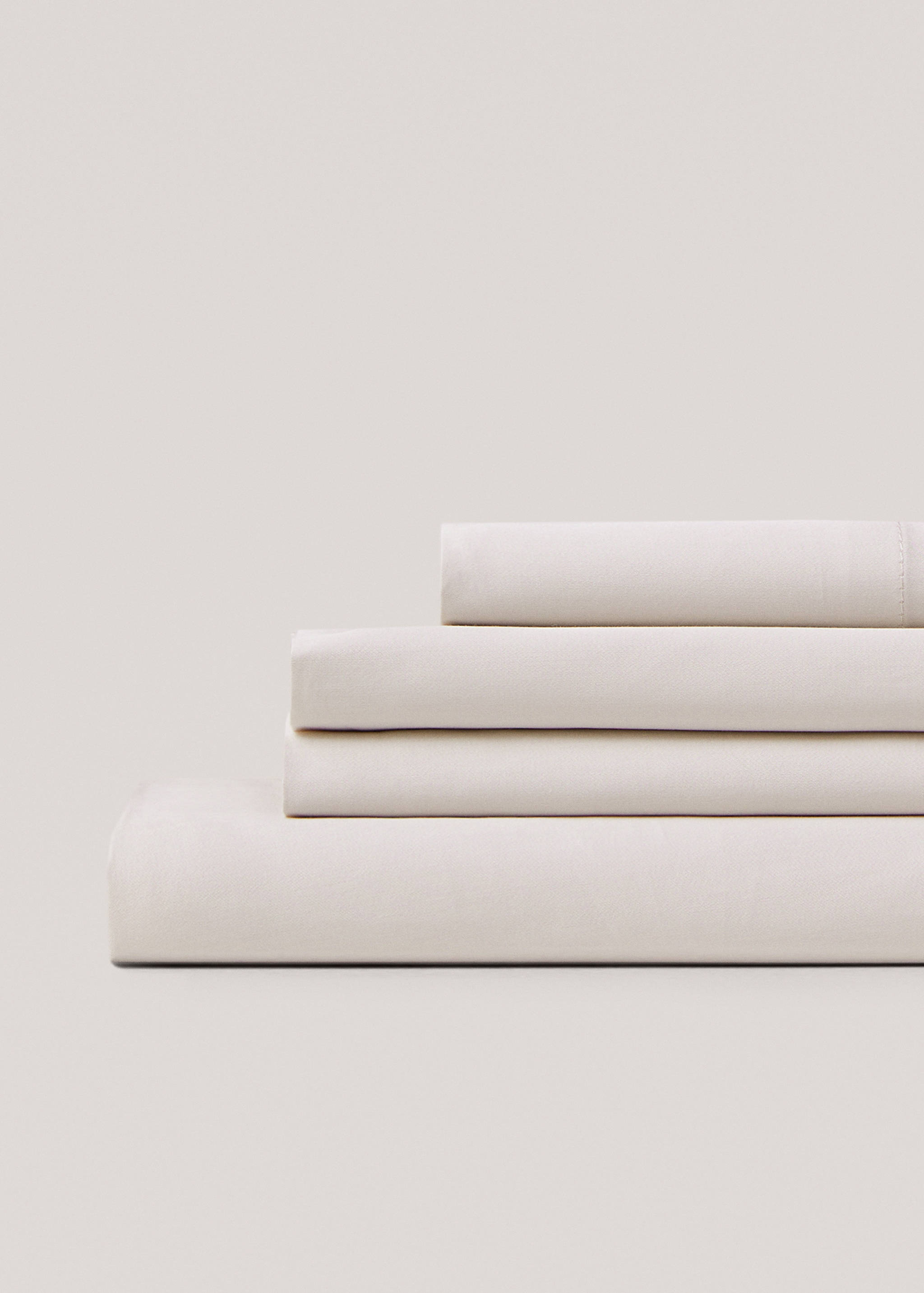 Satin fitted sheet for superking bed - Medium plane