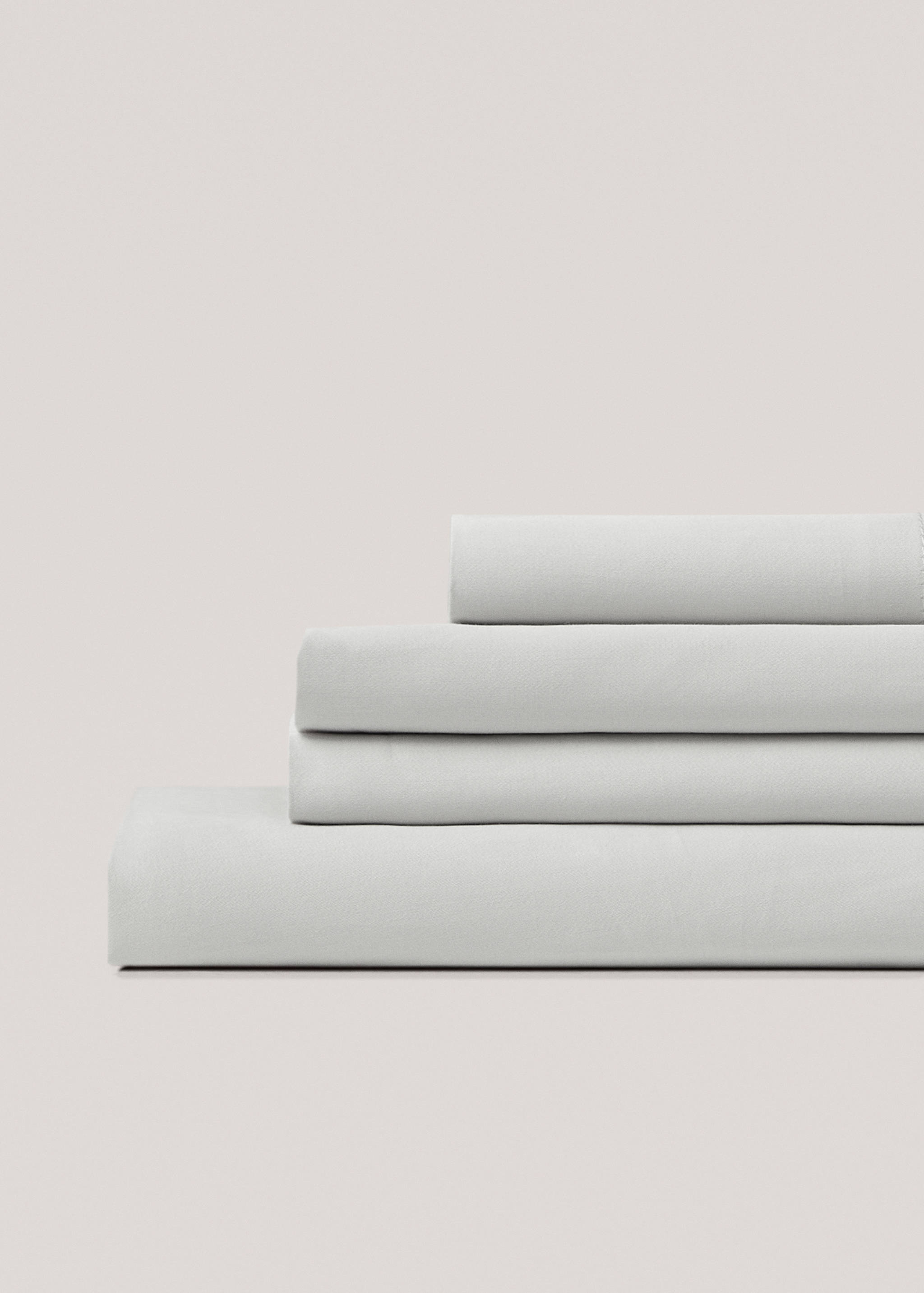 Satin fitted sheet for superking bed - Medium plane