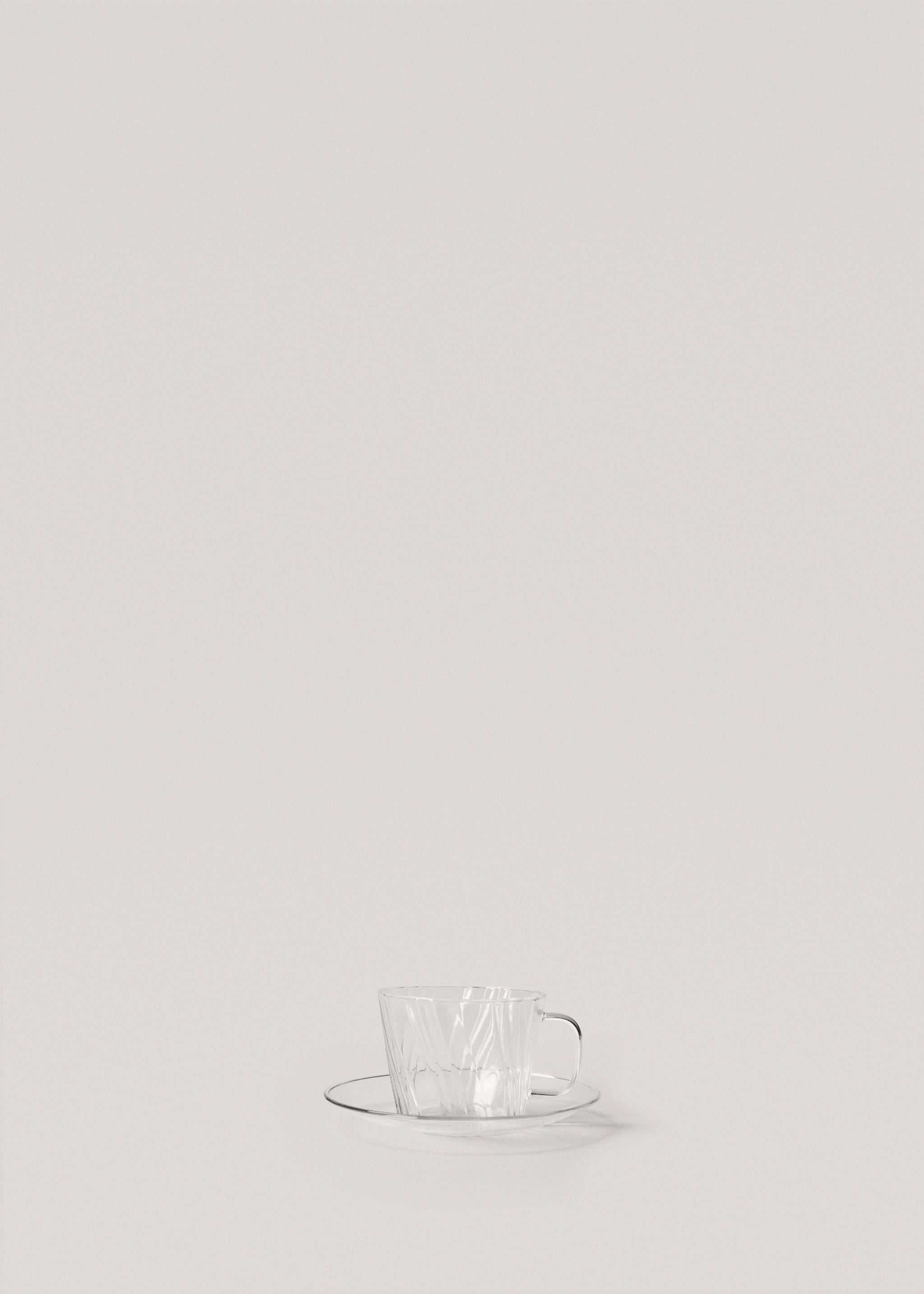 Embossed borosilicate mug 300ml - Article without model