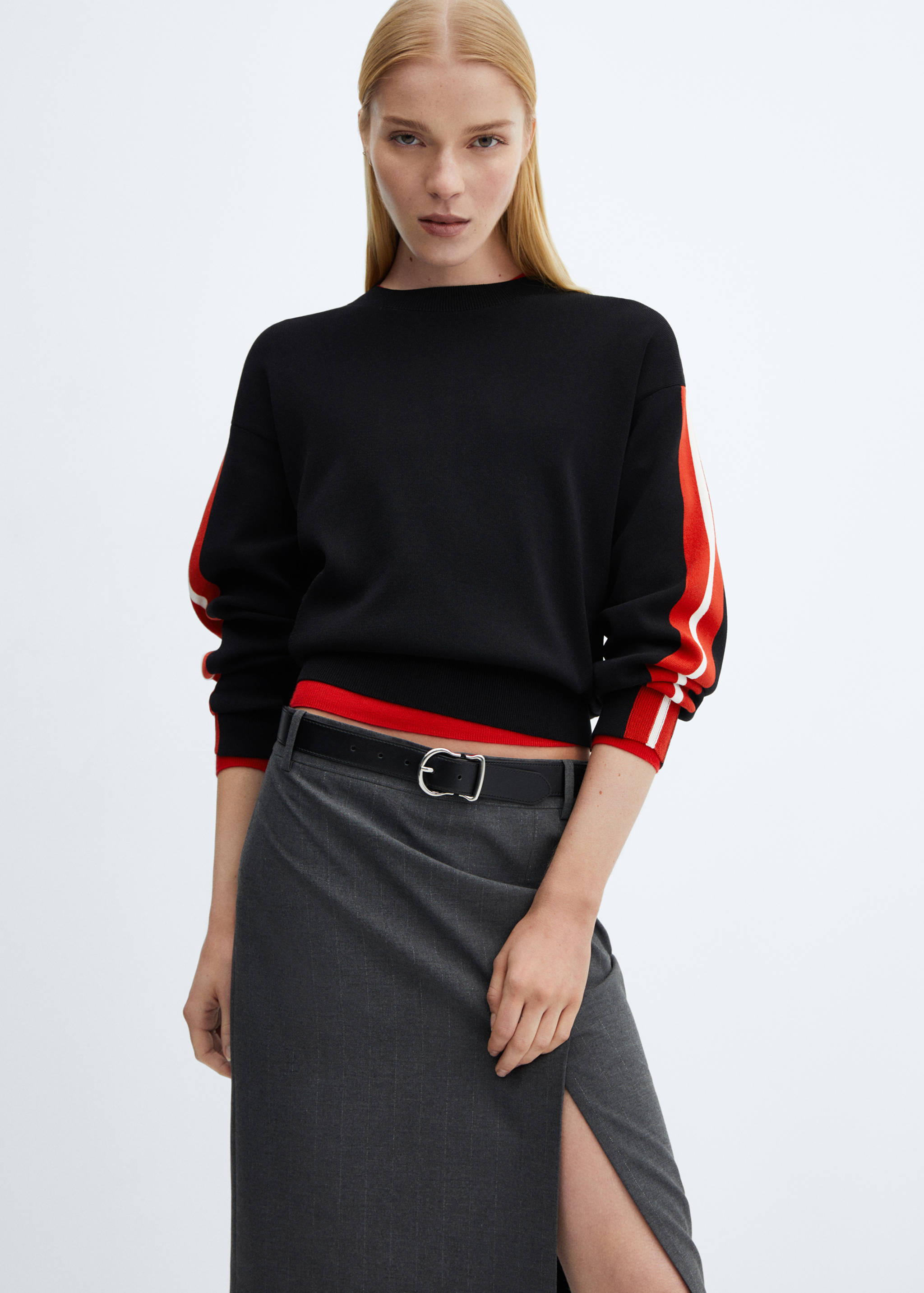 Jersei de punt coll rodó - Pla mig