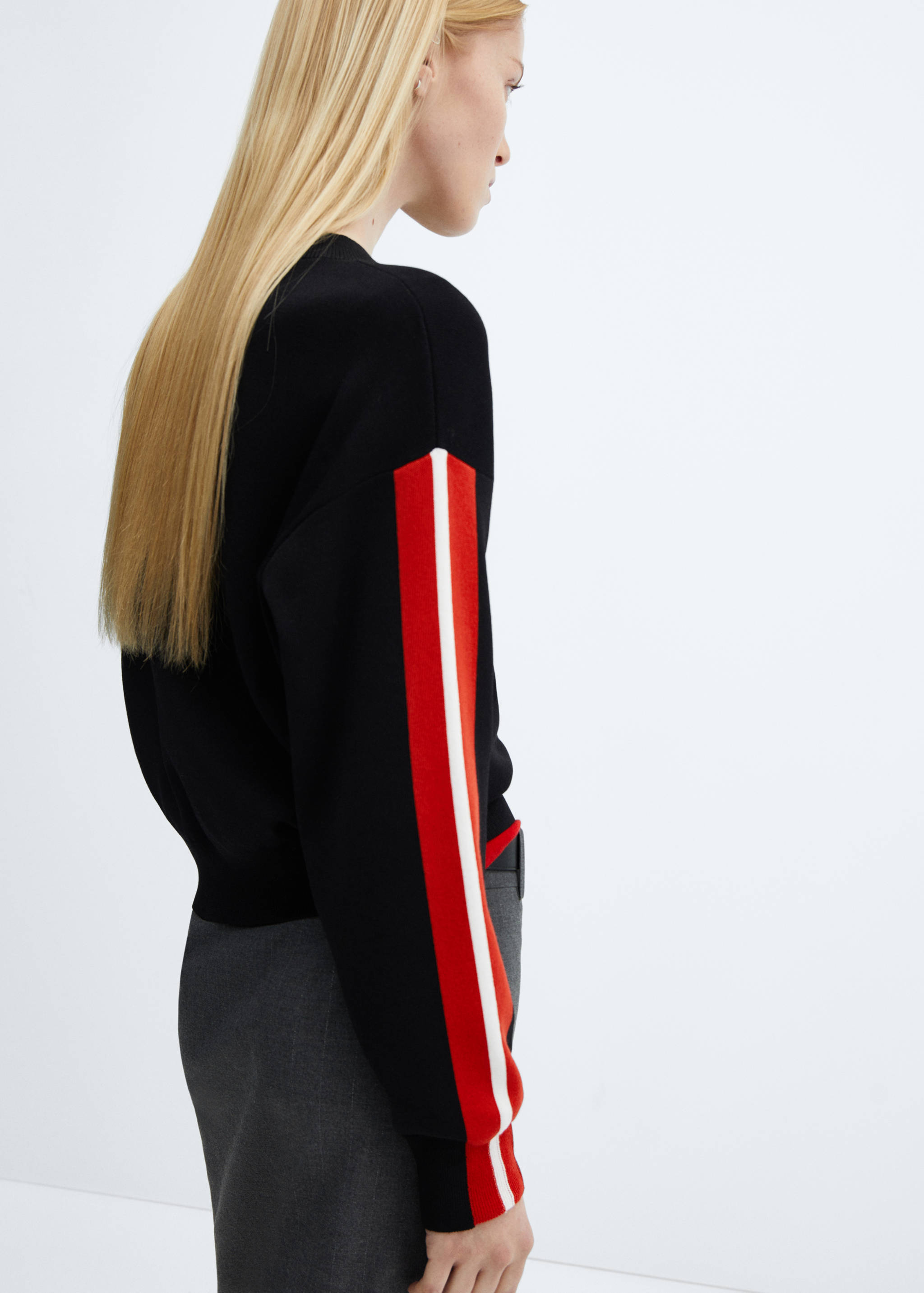 Jersei de punt coll rodó - Revers de l'article