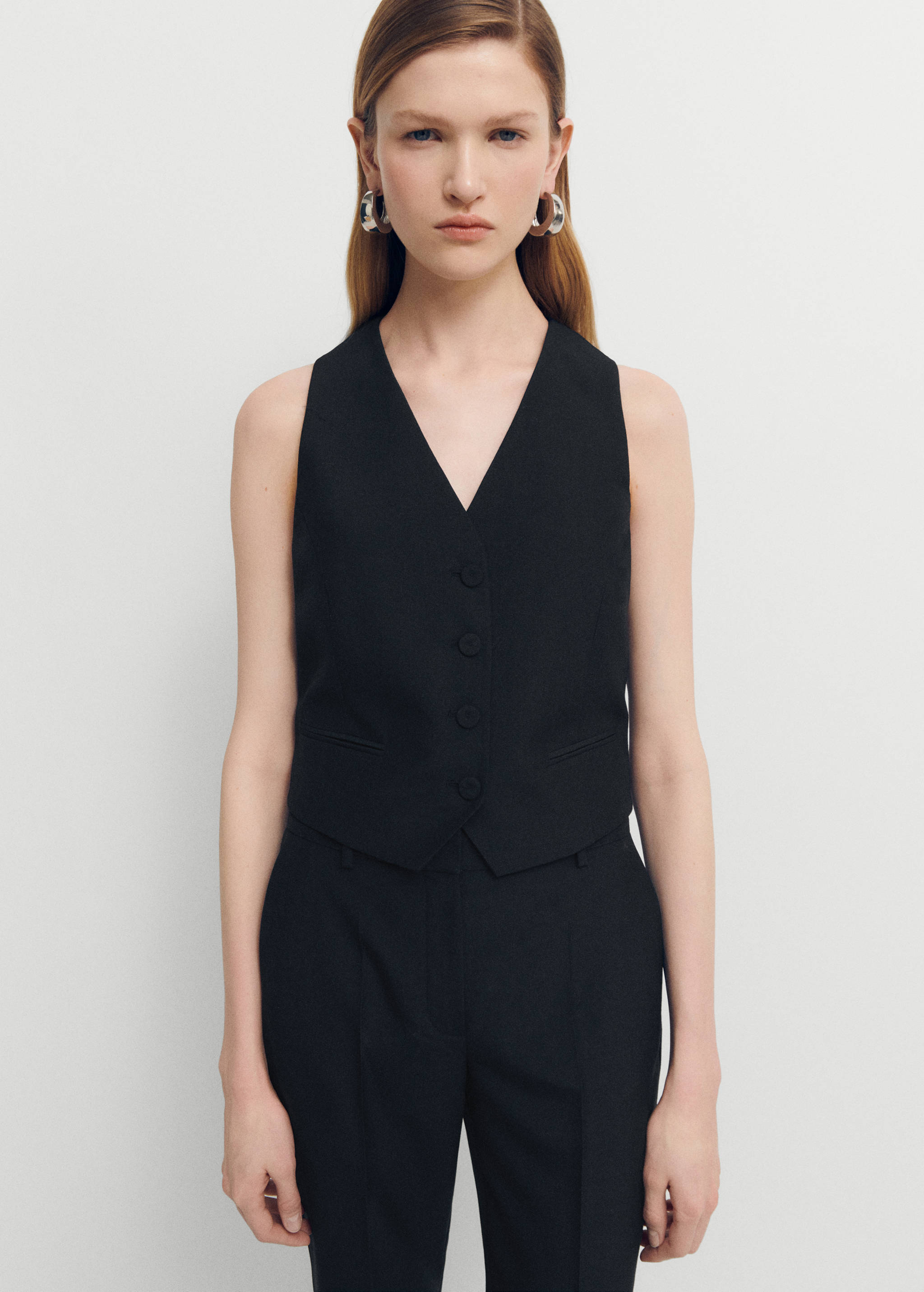 Шерстяные костюмные брюки - Деталь изделия 1