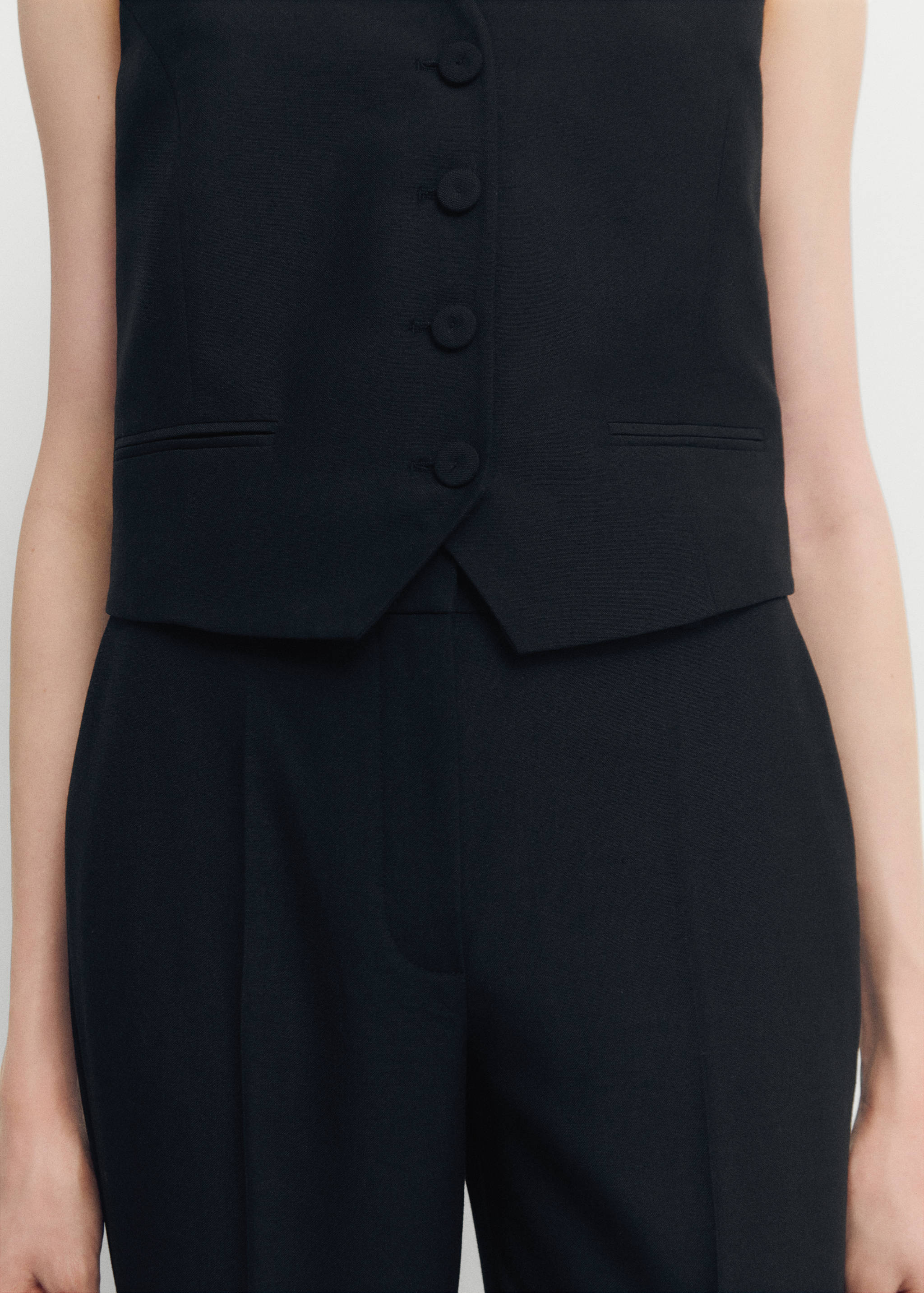 Шерстяные костюмные брюки - Деталь изделия 6