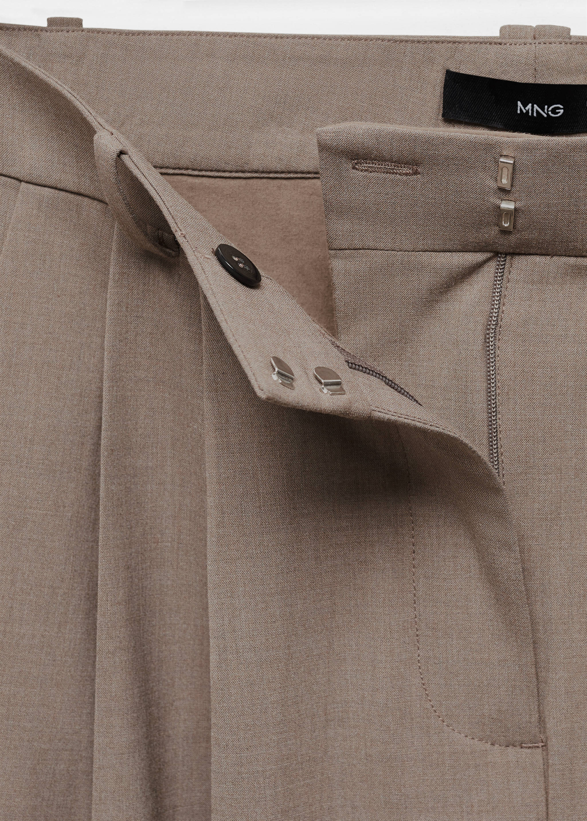 Wide leg pleated trousers - Details of the article 8