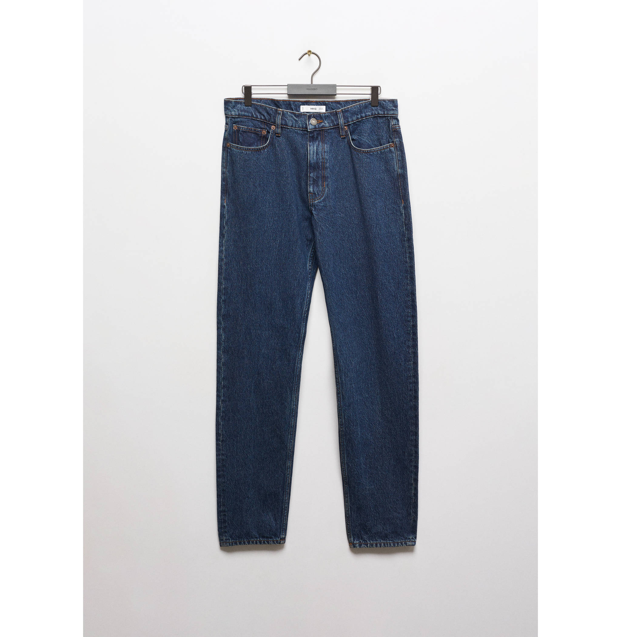 Straight-fit jeans met donkere wassing - Artikel zonder model