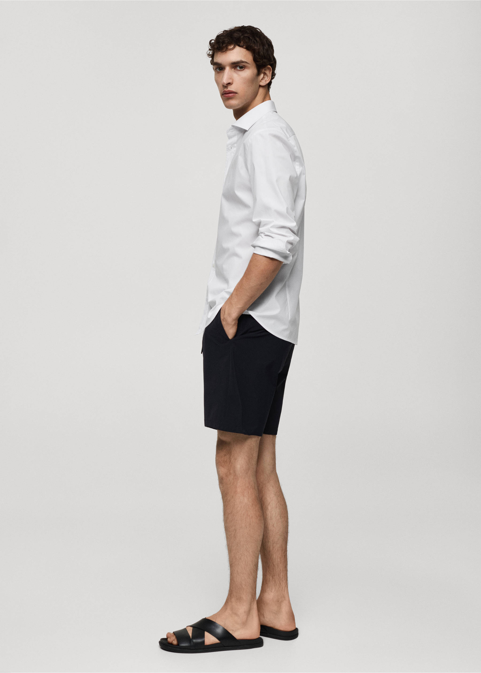 Camisa algodón Coolmax® - Detalle del artículo 2, Blanco. Ref: 67024450-00.