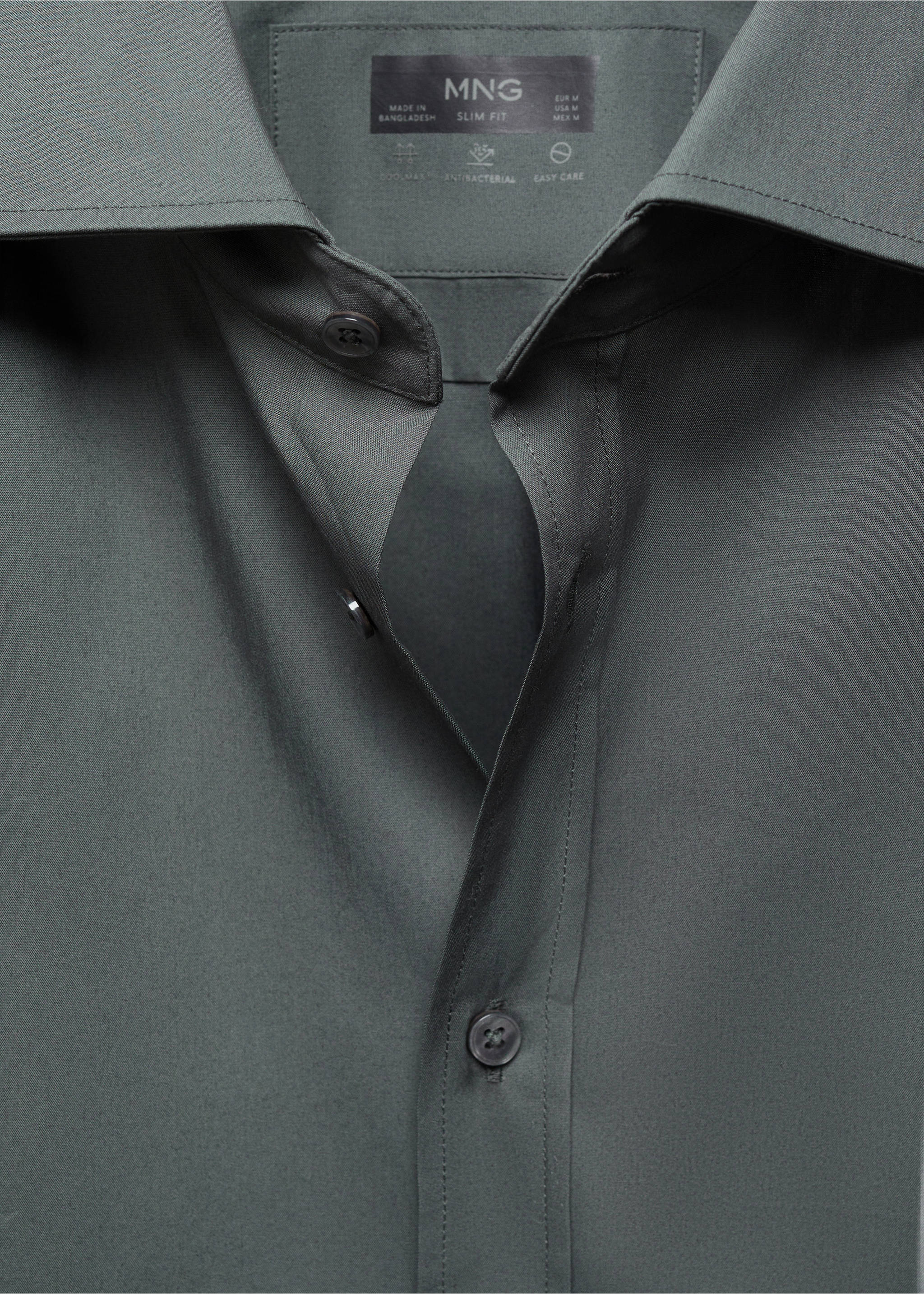 Camisa algodón Coolmax® - Detalle del artículo 8, Verde. Ref: 67024450-00.