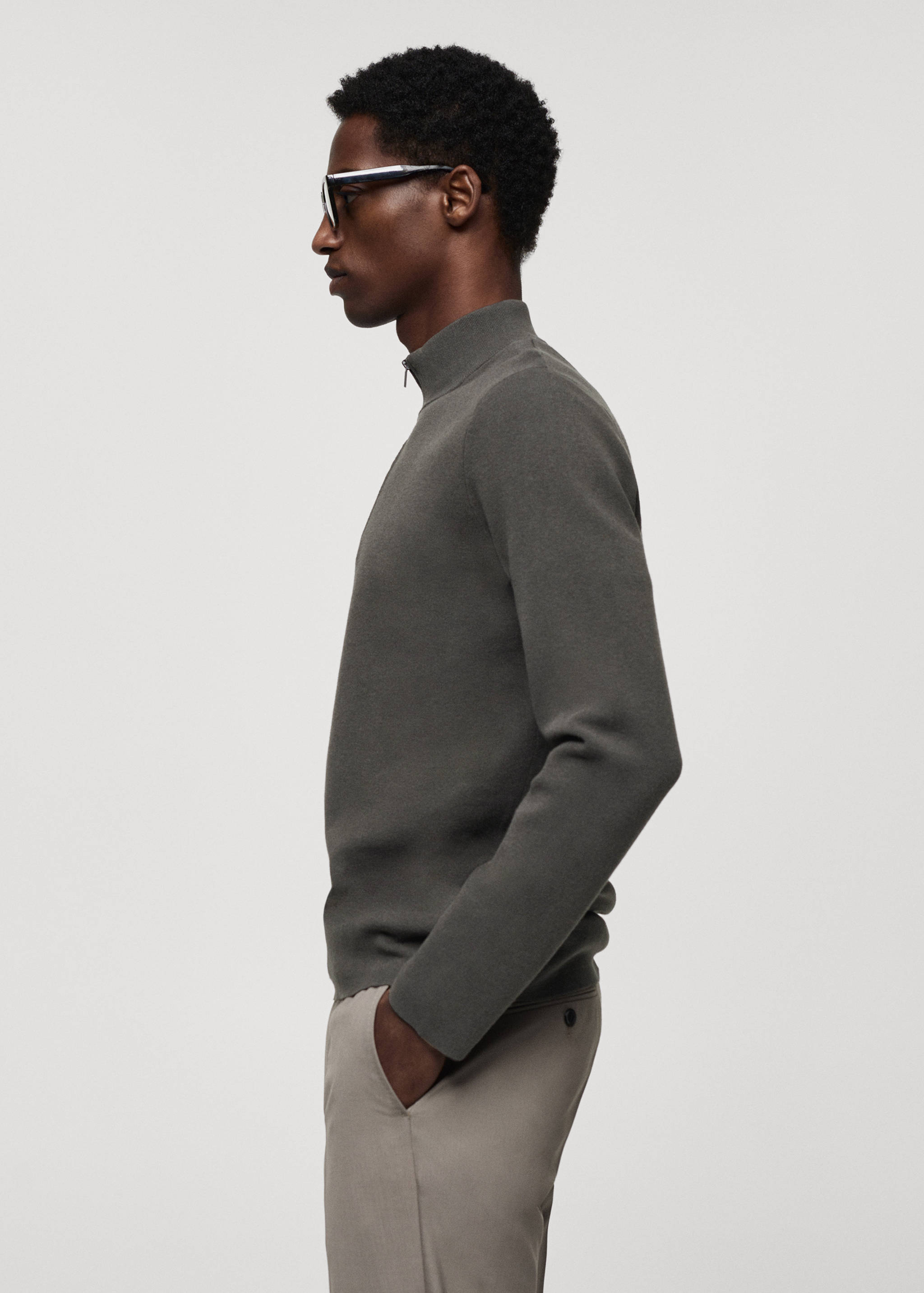 Jersey cuello perkins cremallera - Detalle del artículo 2