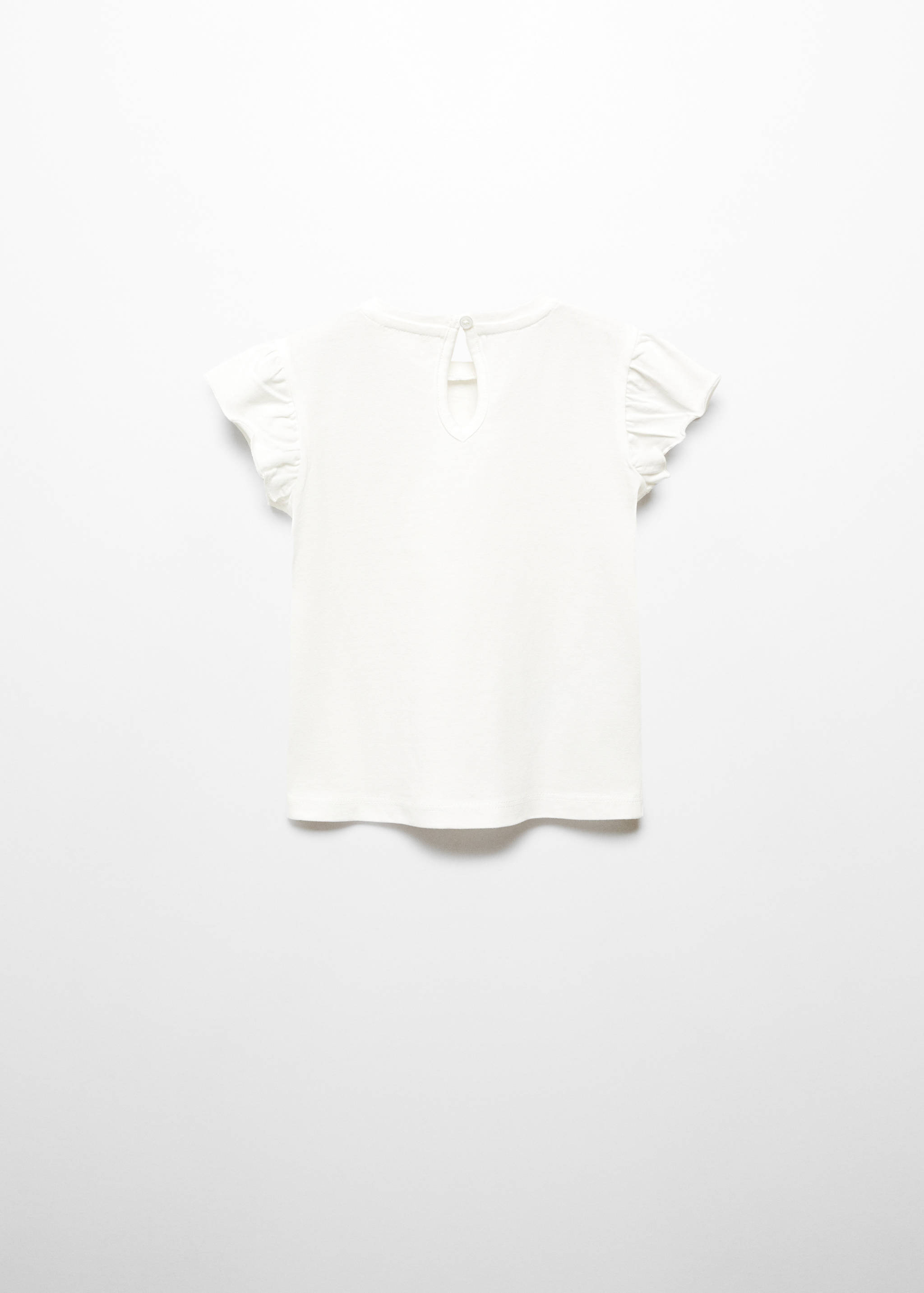 Frills cotton t-shirt - Reverse of the article