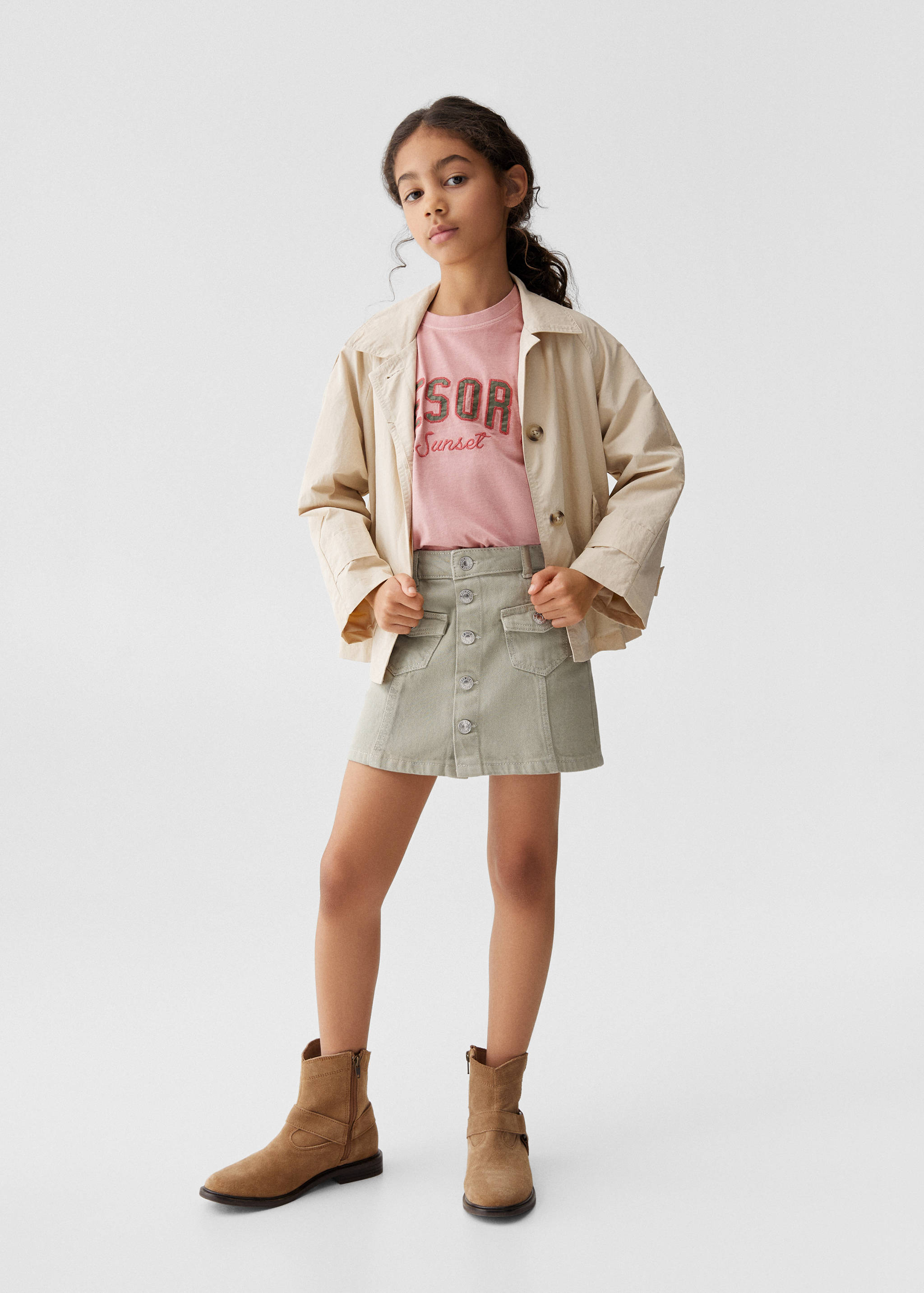 T-shirt message relief - Plan général