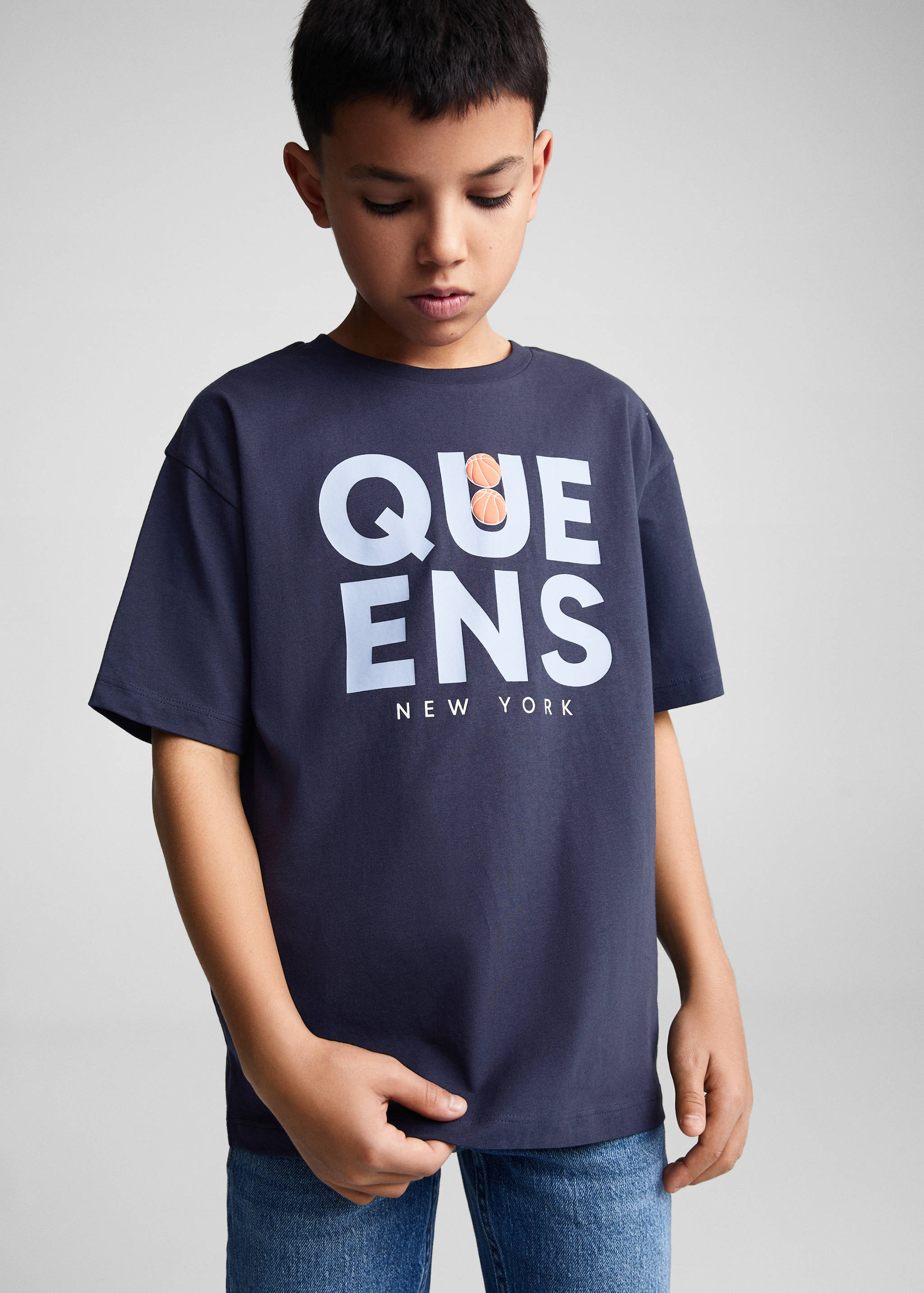 T-shirt message imprimé - Plan moyen
