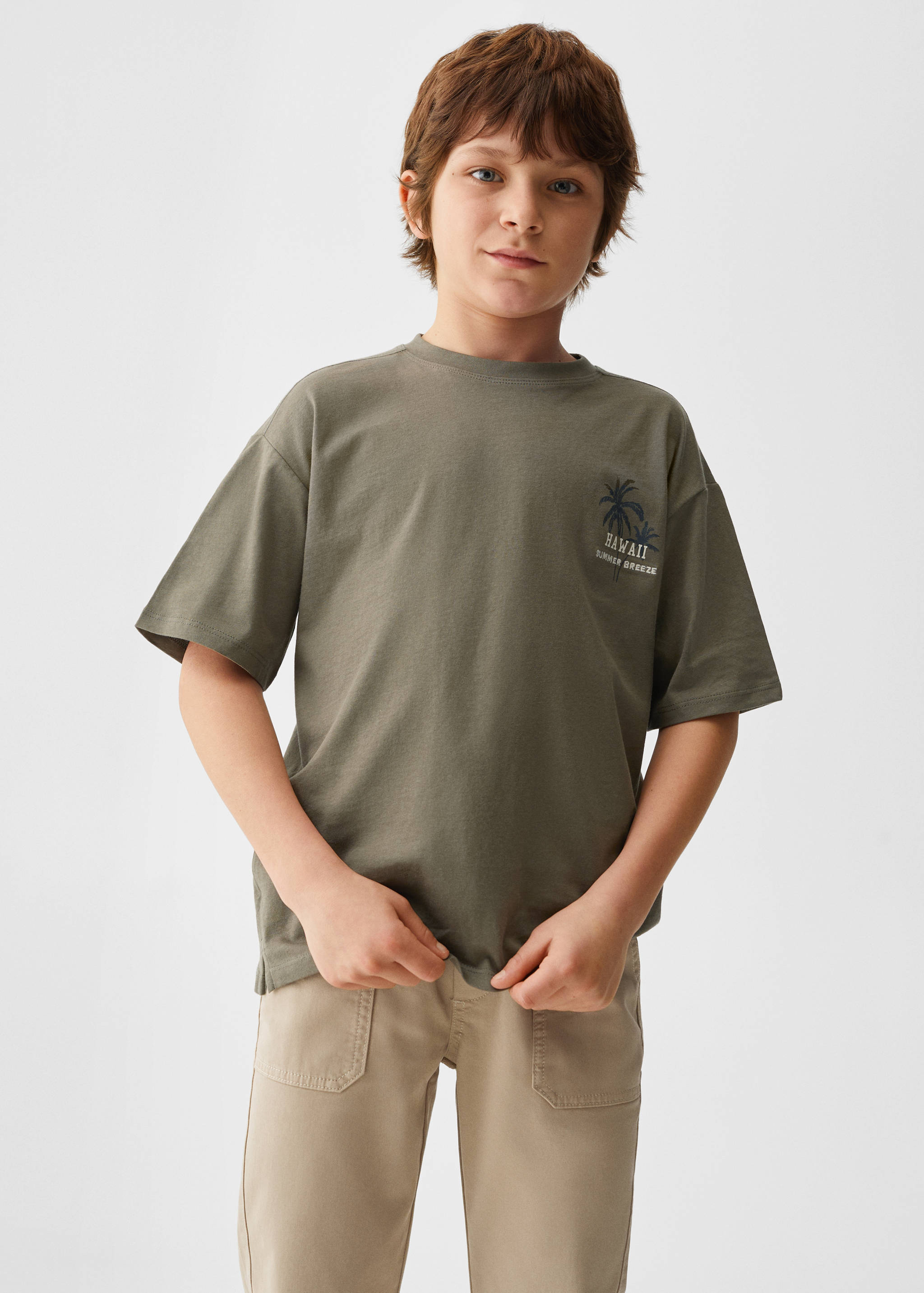 Camiseta estampada algodón - Plano medio
