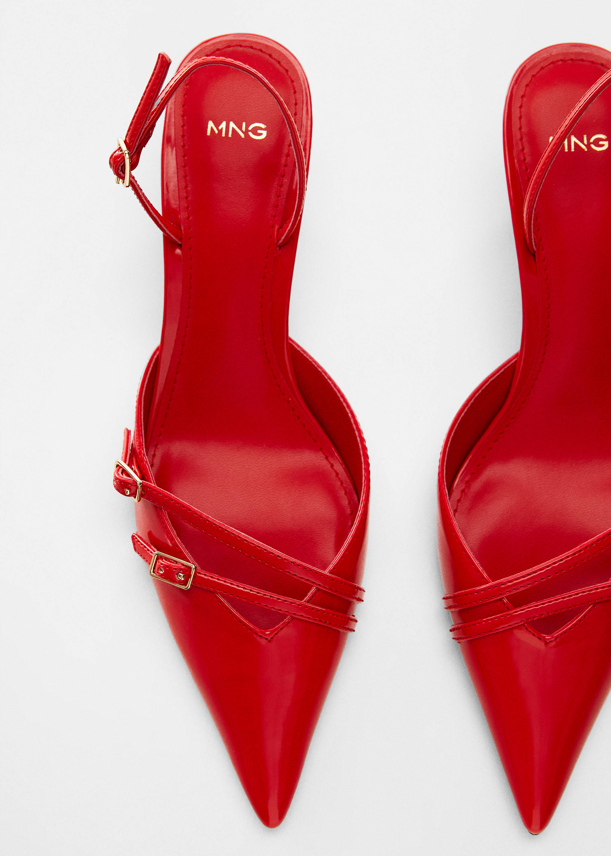 Slingback heeled shoes with buckle - Details of the article 5