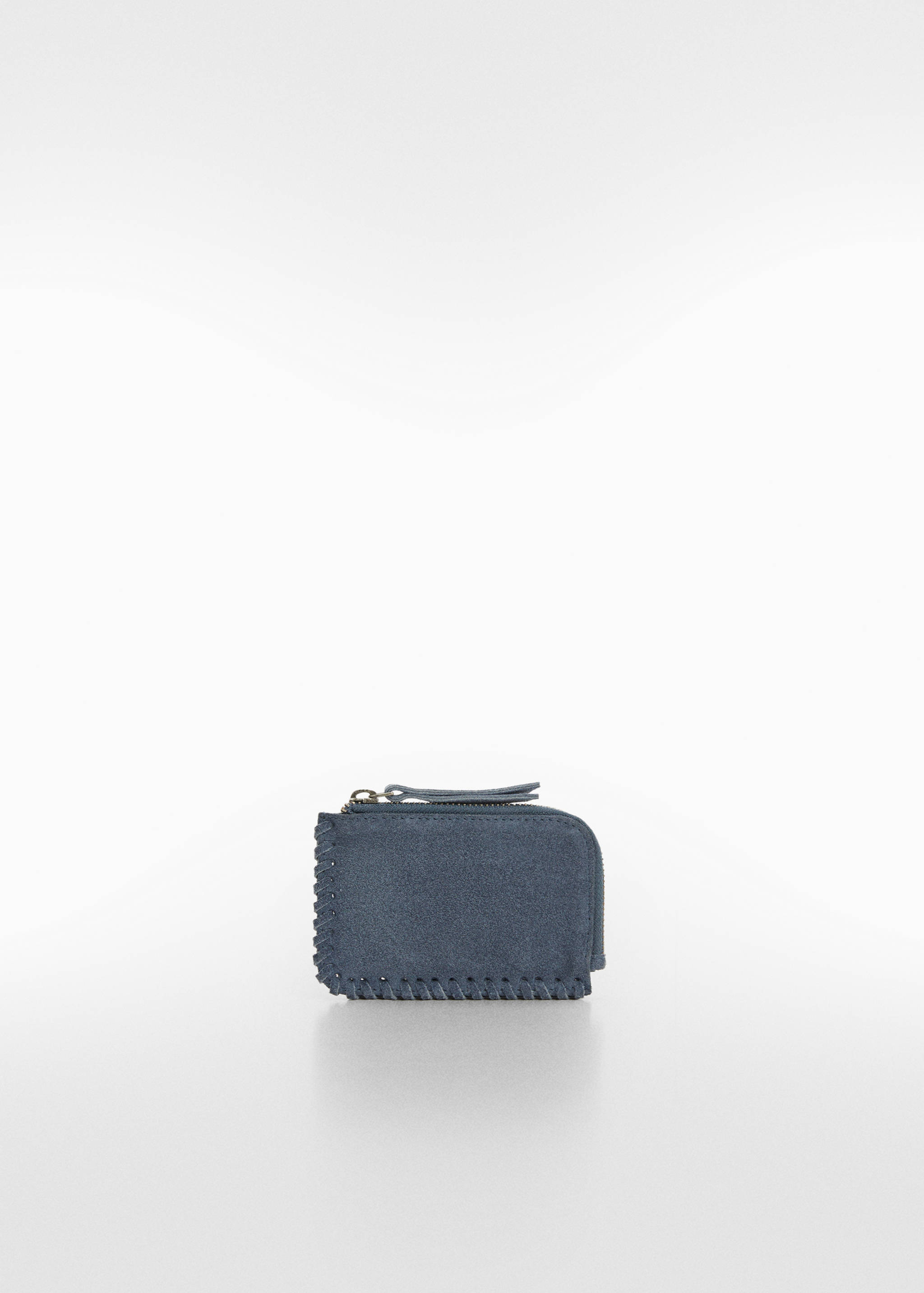 Nietenverzierte Leder-Geldbörse - Mittlere Ansicht