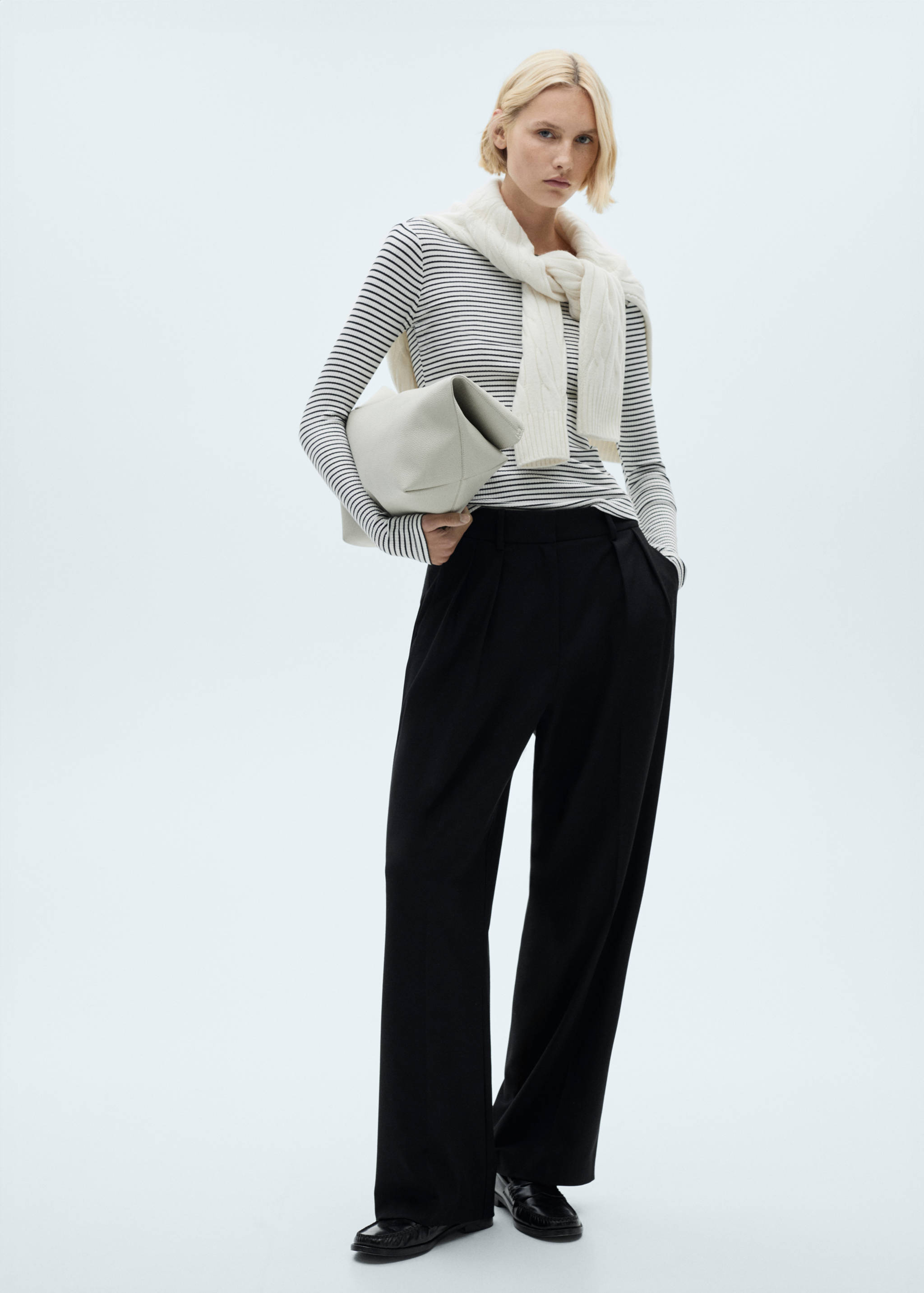 Striped rib T-shirt - General plane