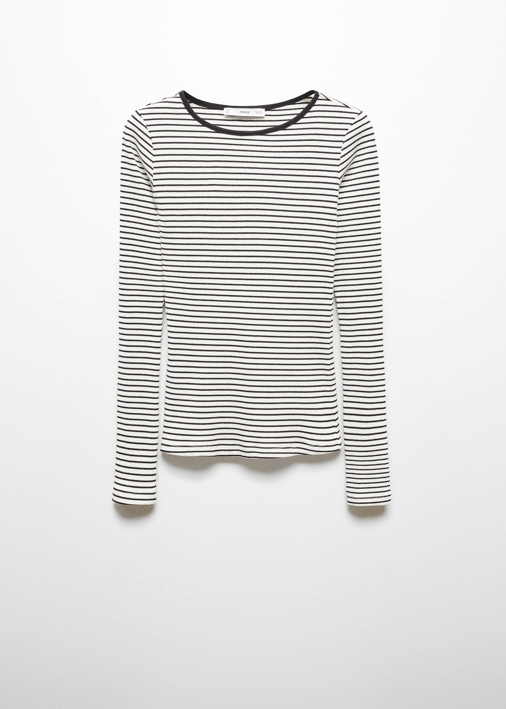 T-shirt à rayures côtelé - Article sans modèle