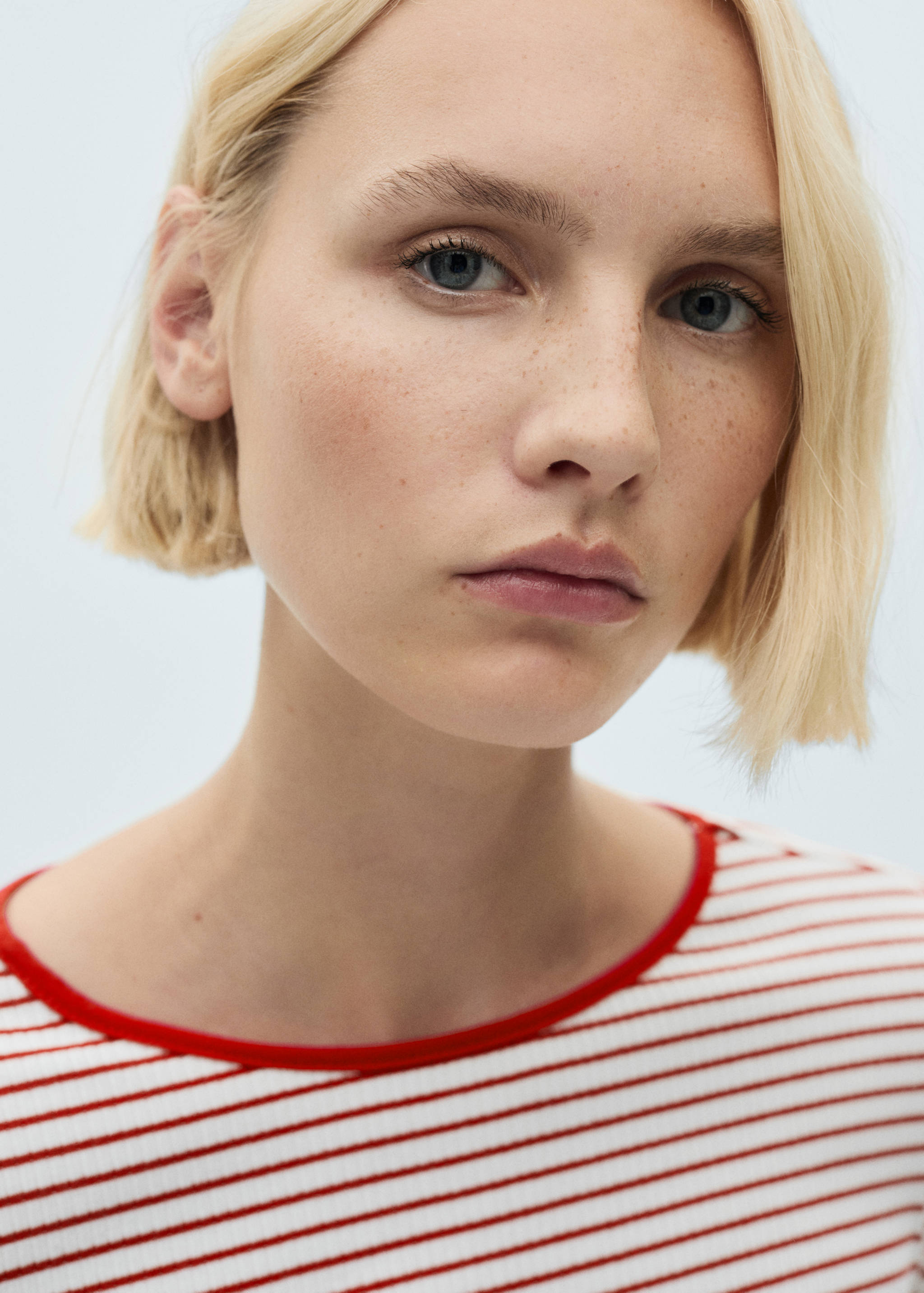 Striped rib T-shirt - Details of the article 1
