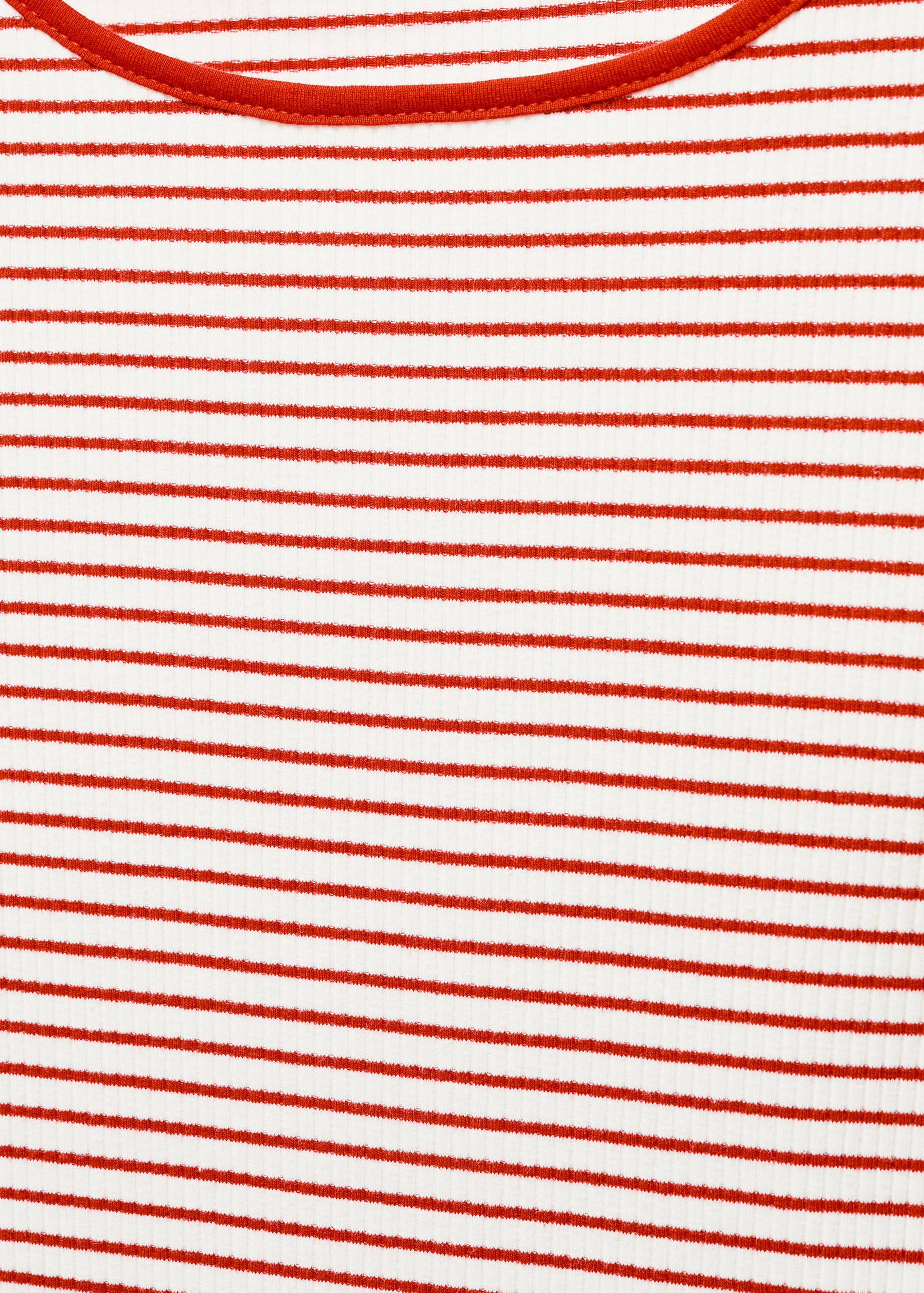 Striped rib T-shirt - Details of the article 8