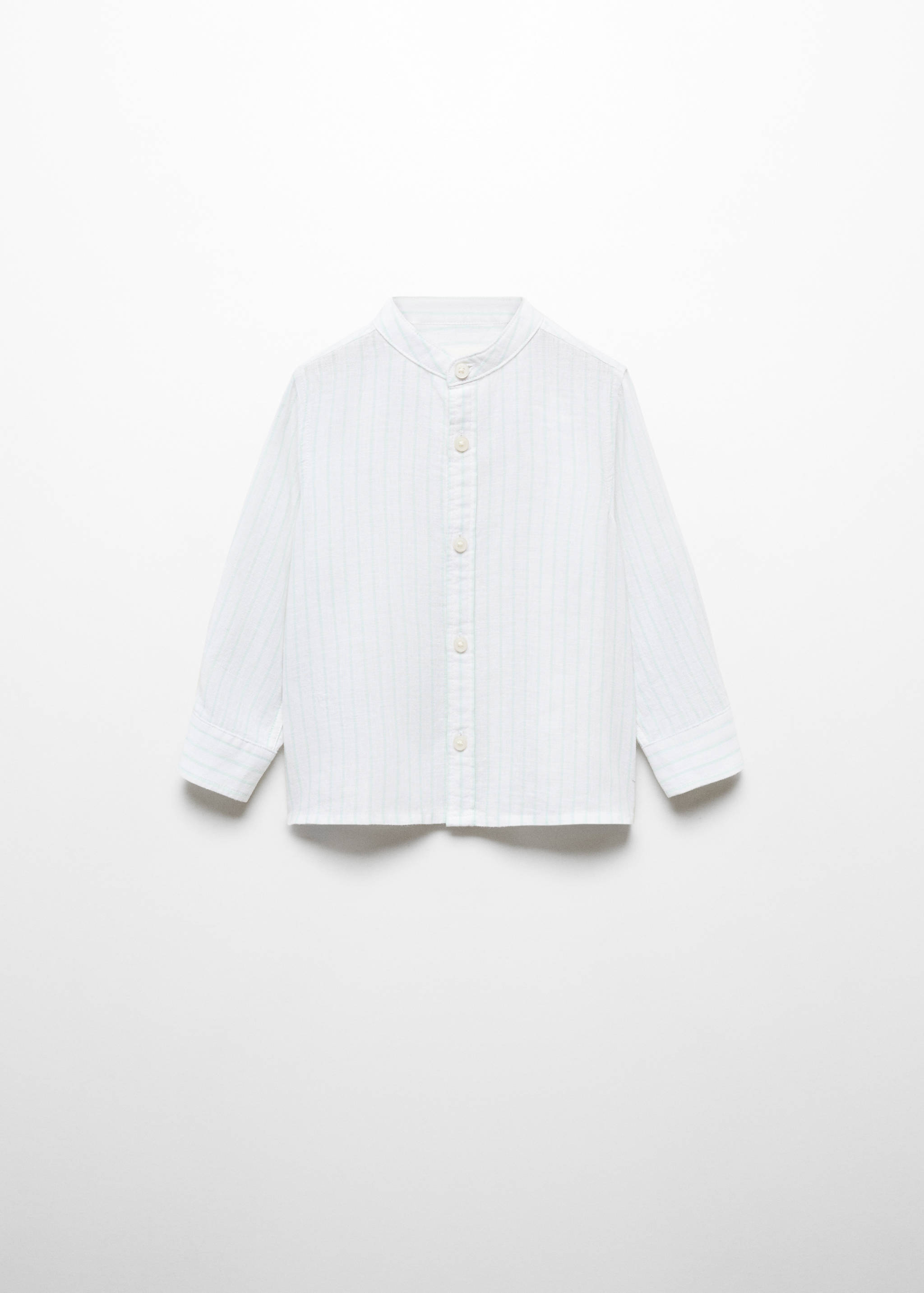 Camisa lino cuello mao rayas - Artículo sin modelo