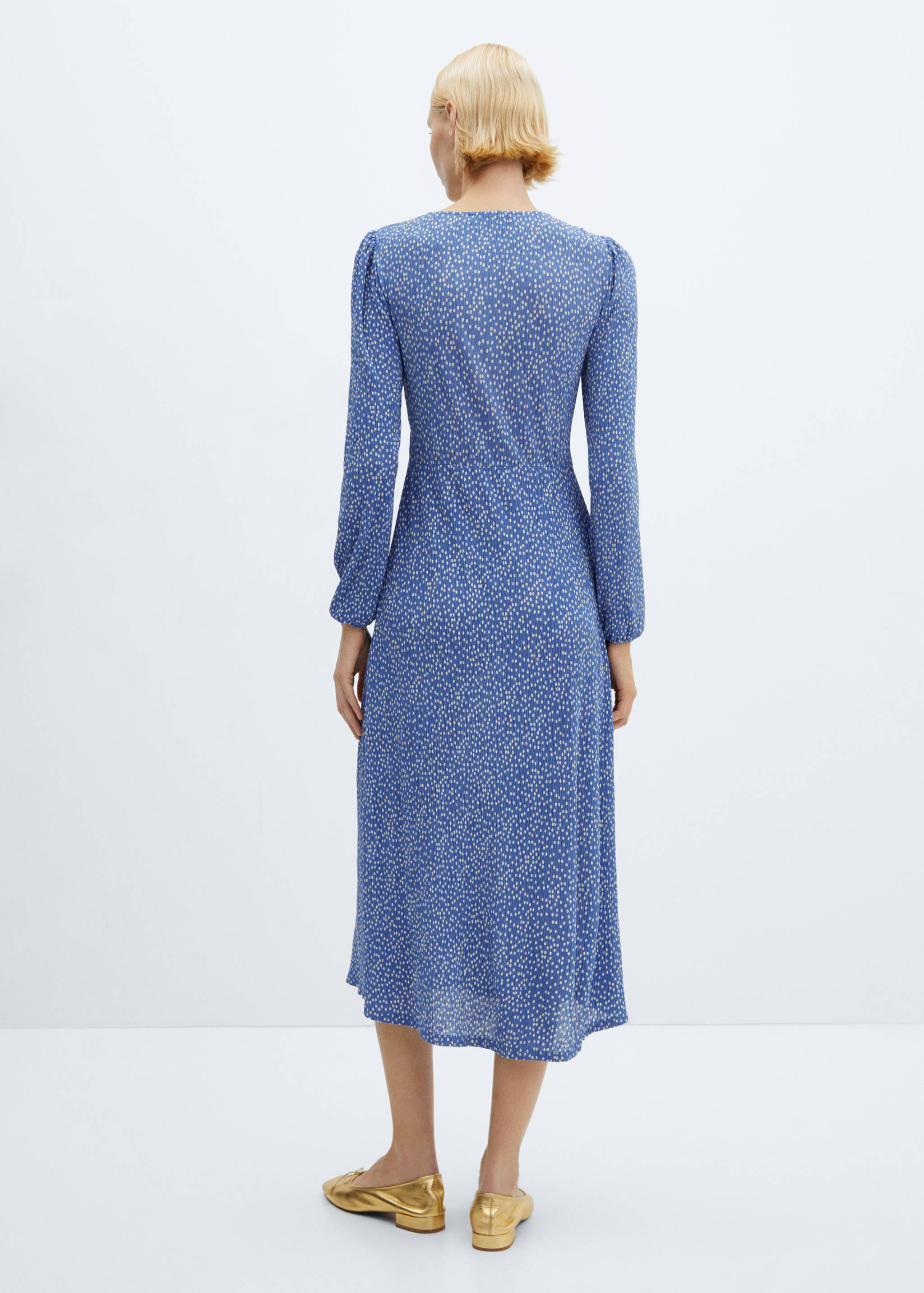 Printed bow dress - Reverse of the article