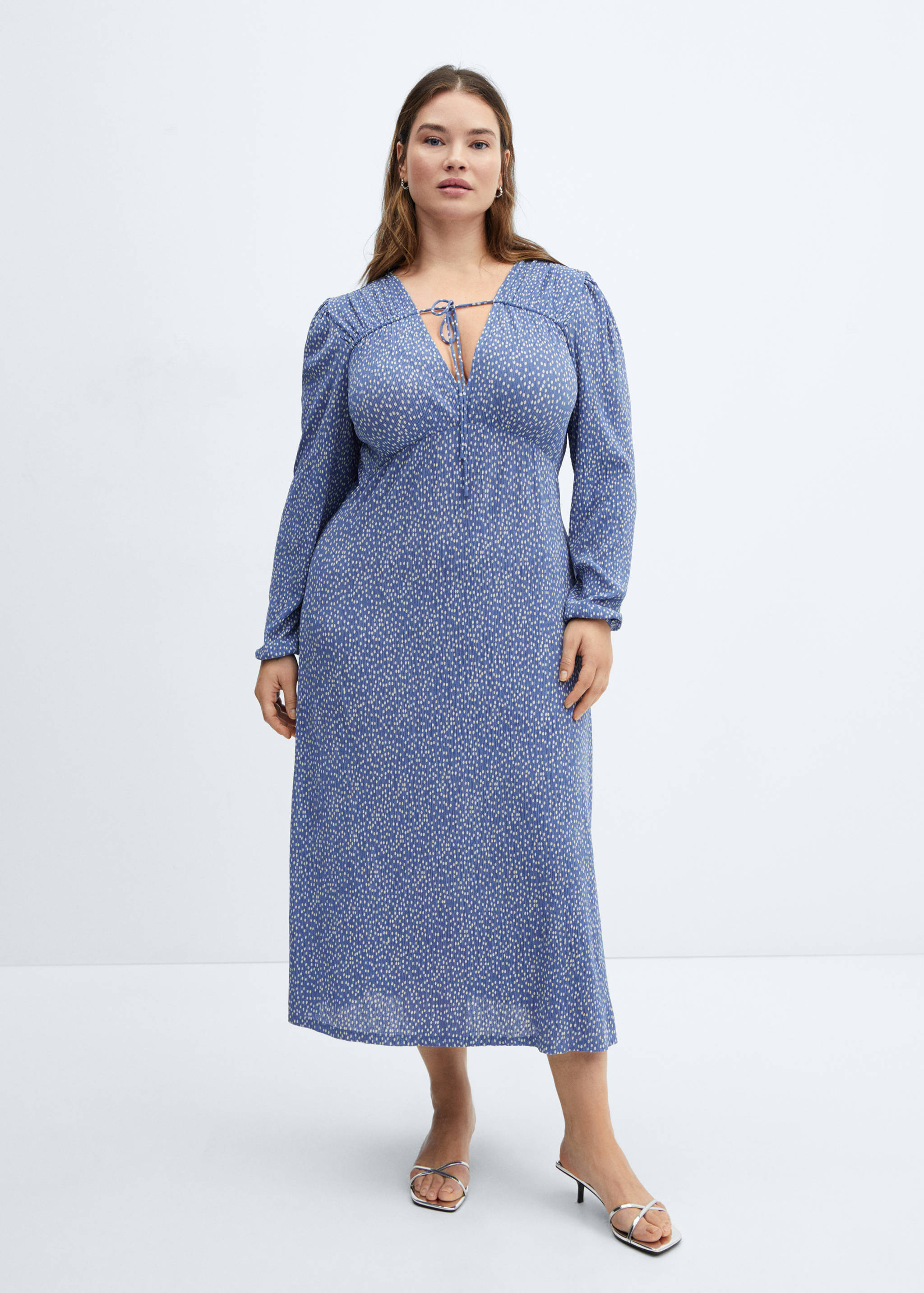 Printed bow dress - Details of the article 3