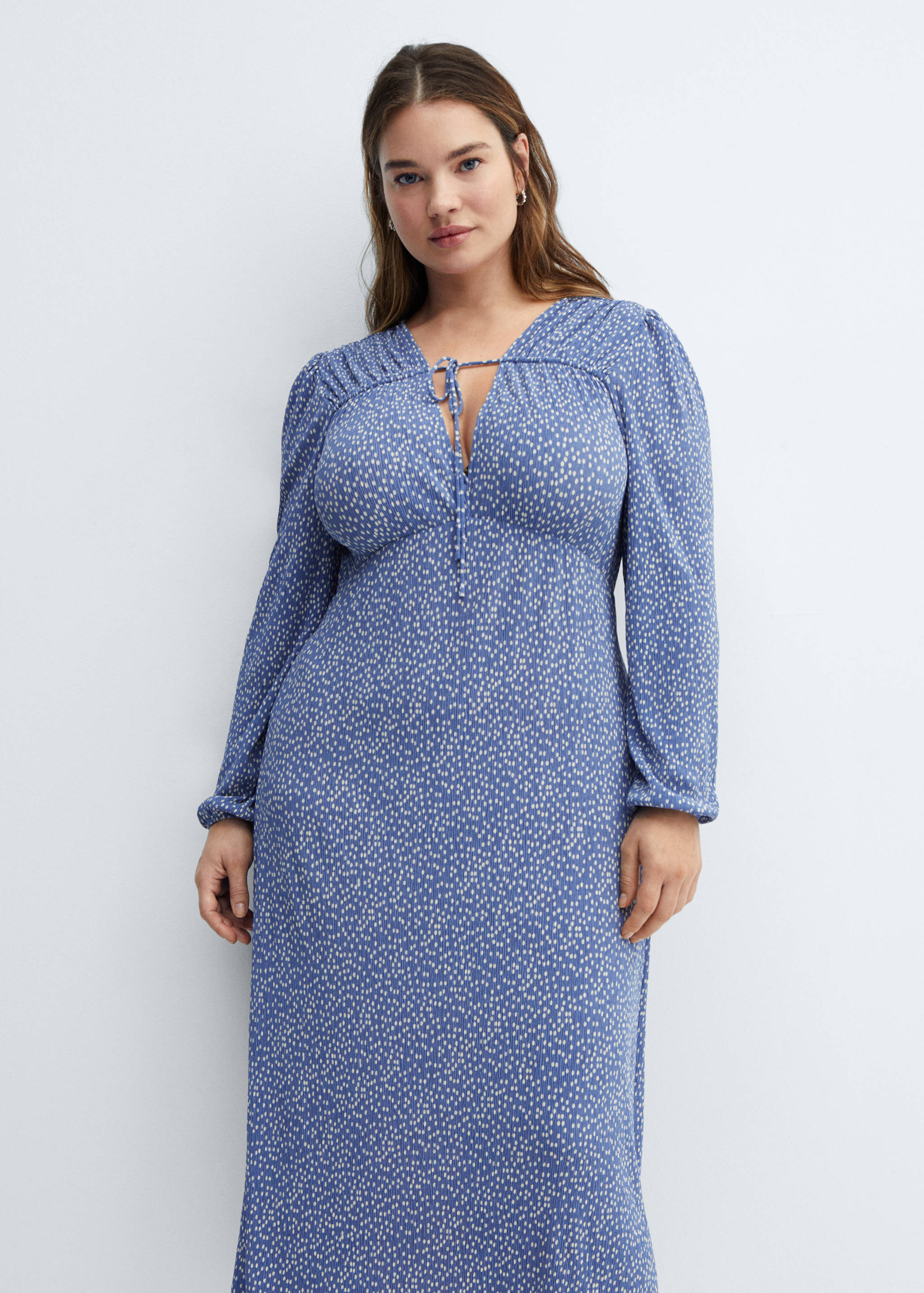 Printed bow dress - Details of the article 5