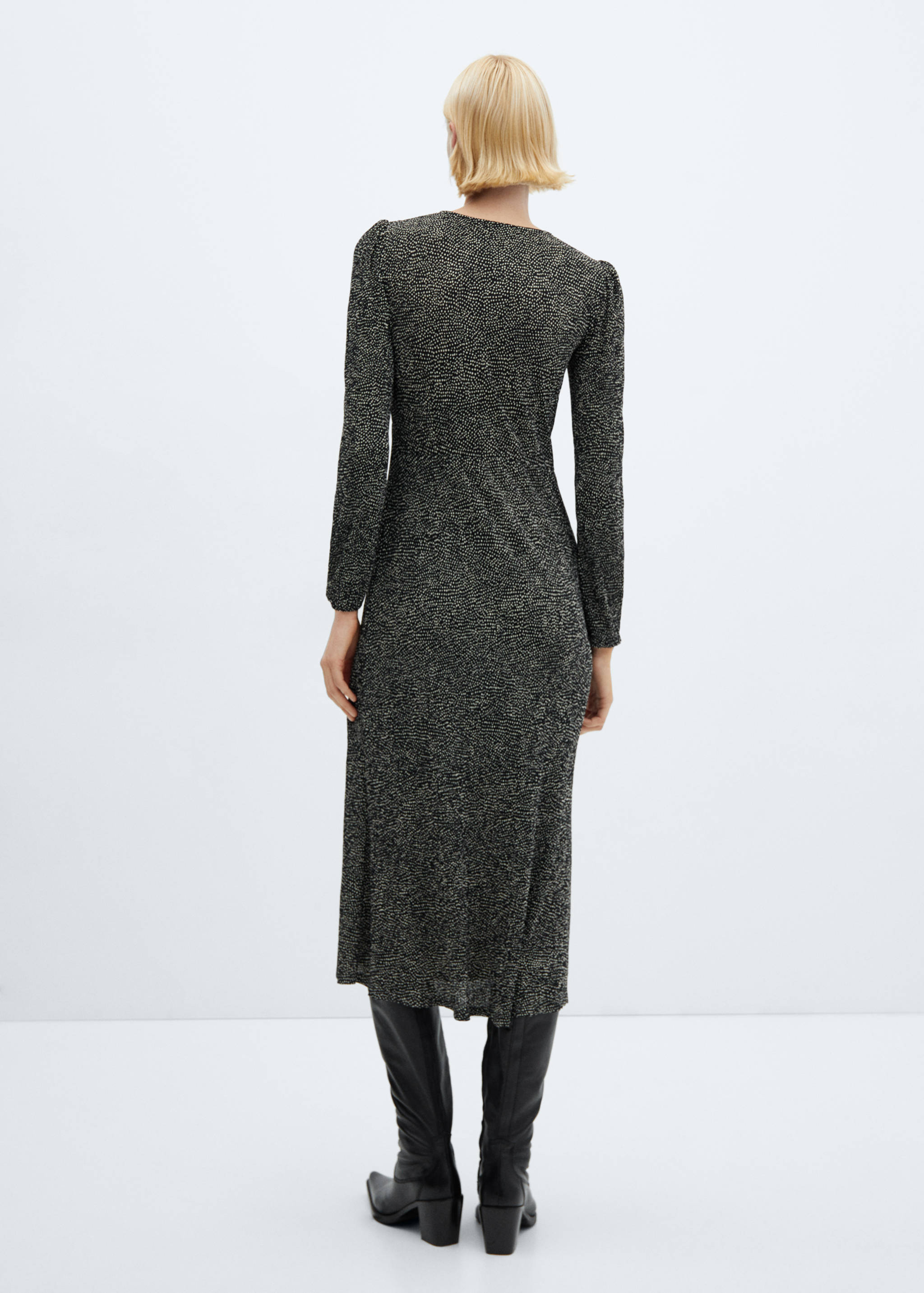 Printed bow dress - Reverse of the article