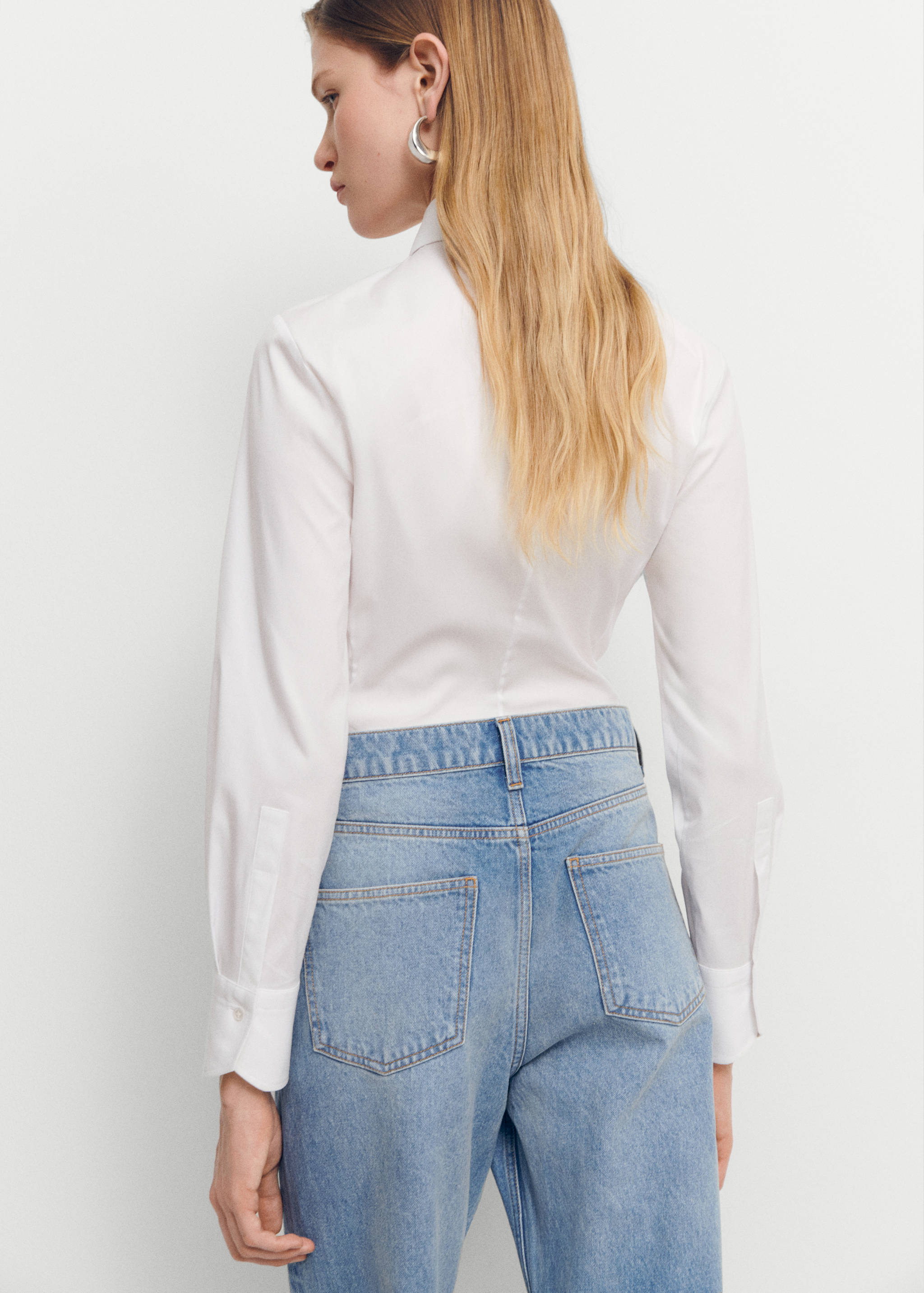 Camisa cotó entallada - Revers de l'article