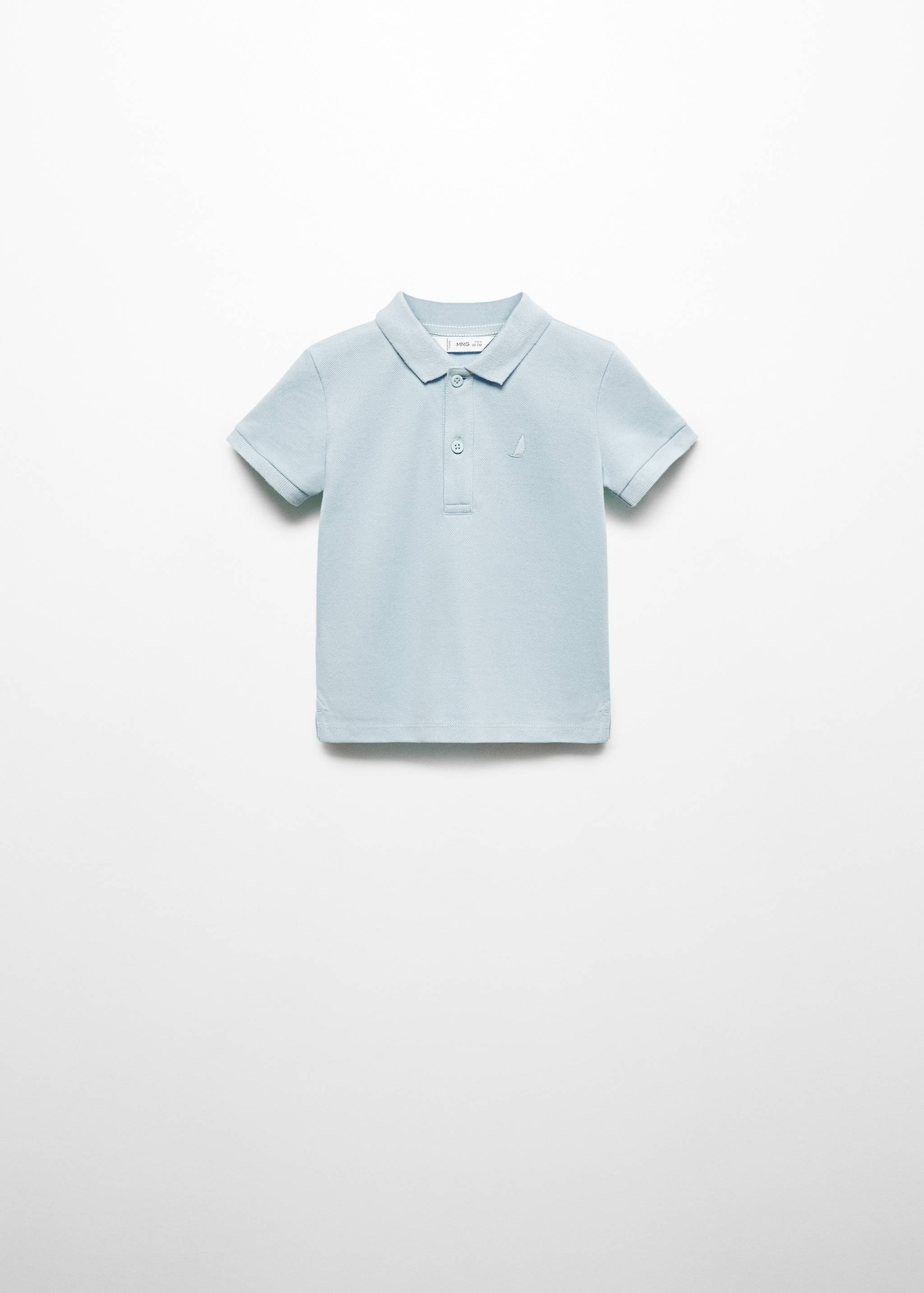 Polo coton texturé - Plan général