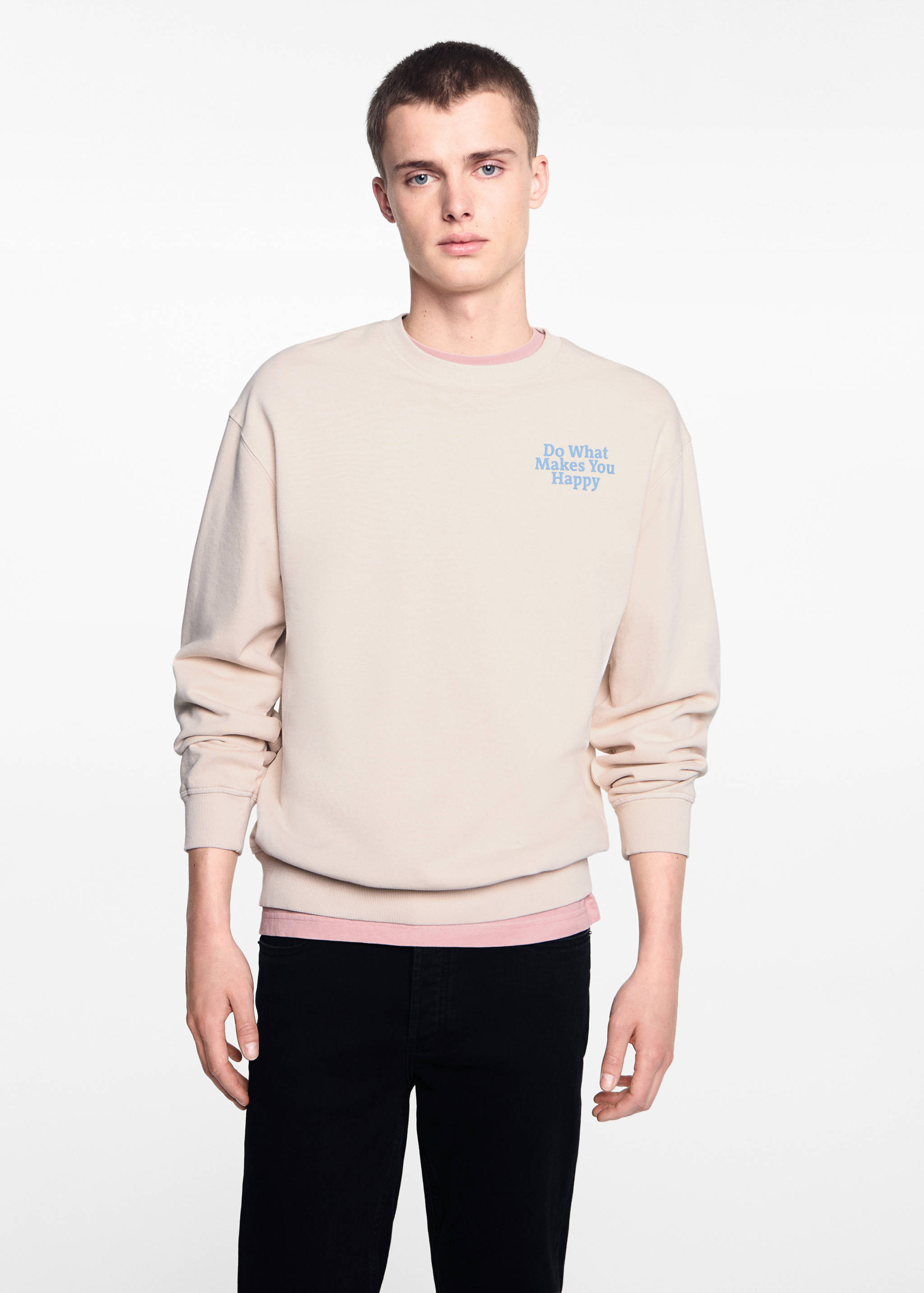 Unisex message sweatshirt - Medium plane