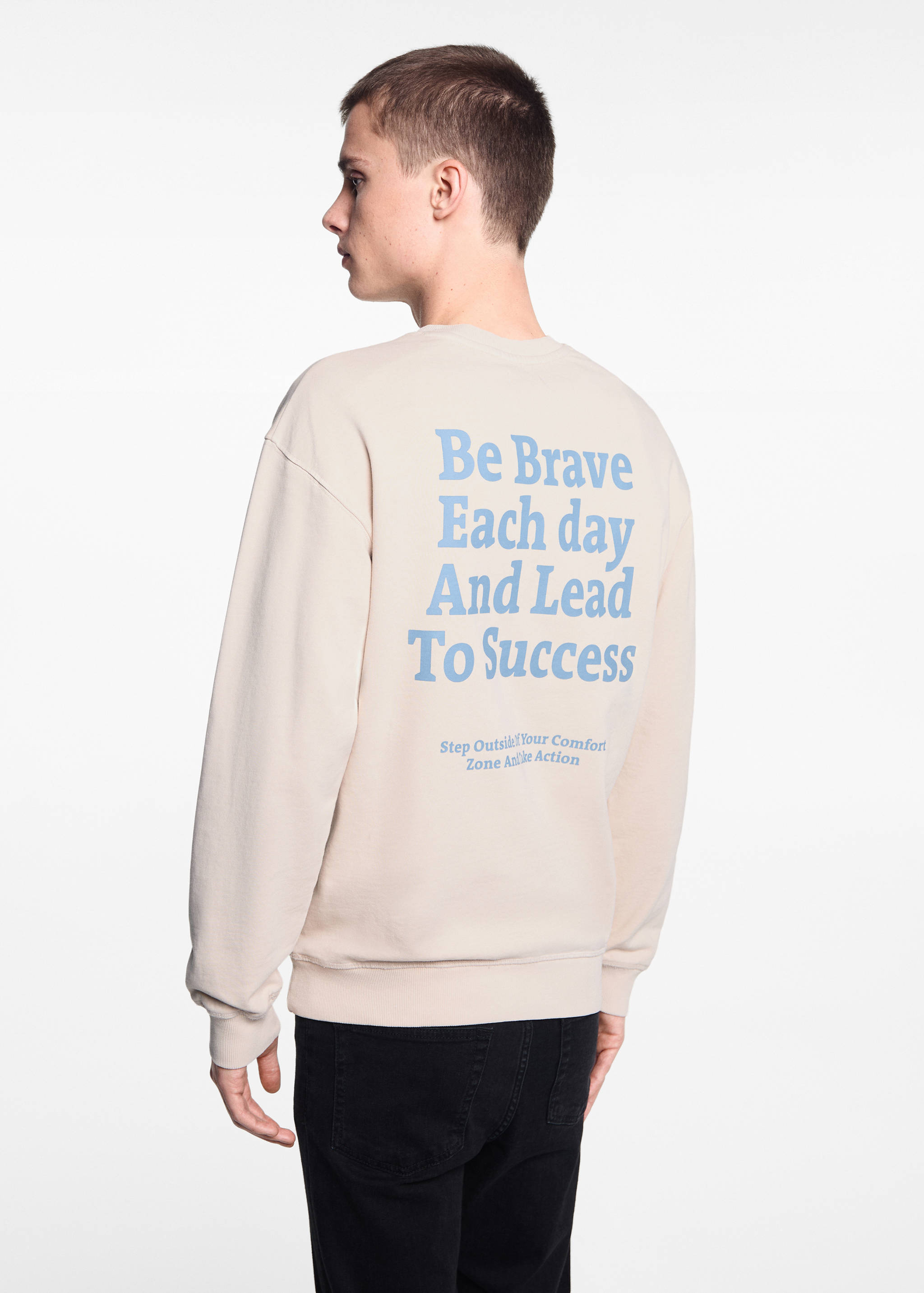 Unisex message sweatshirt - Reverse of the article