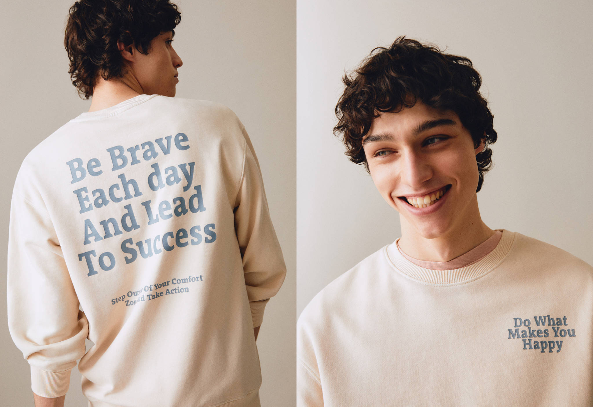 Unisex message sweatshirt - Panoramic plane