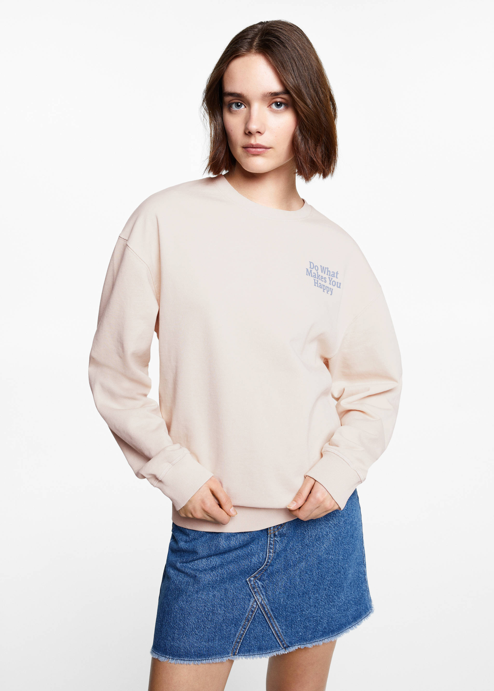 Unisex message sweatshirt - Medium plane