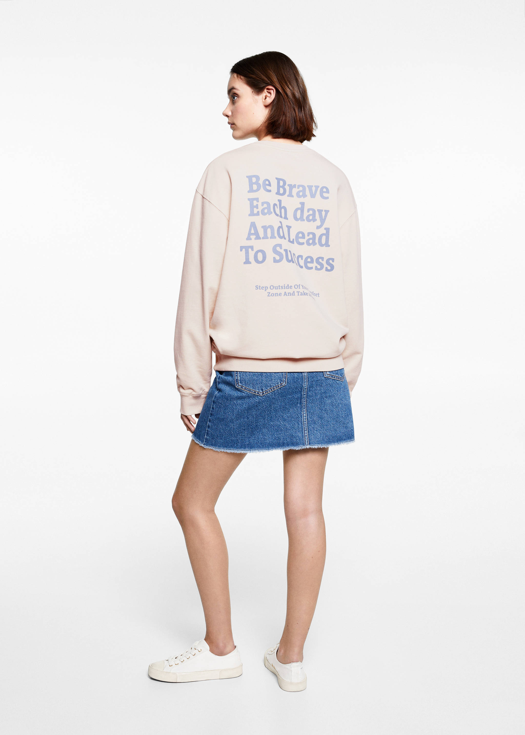 Unisex message sweatshirt - Reverse of the article