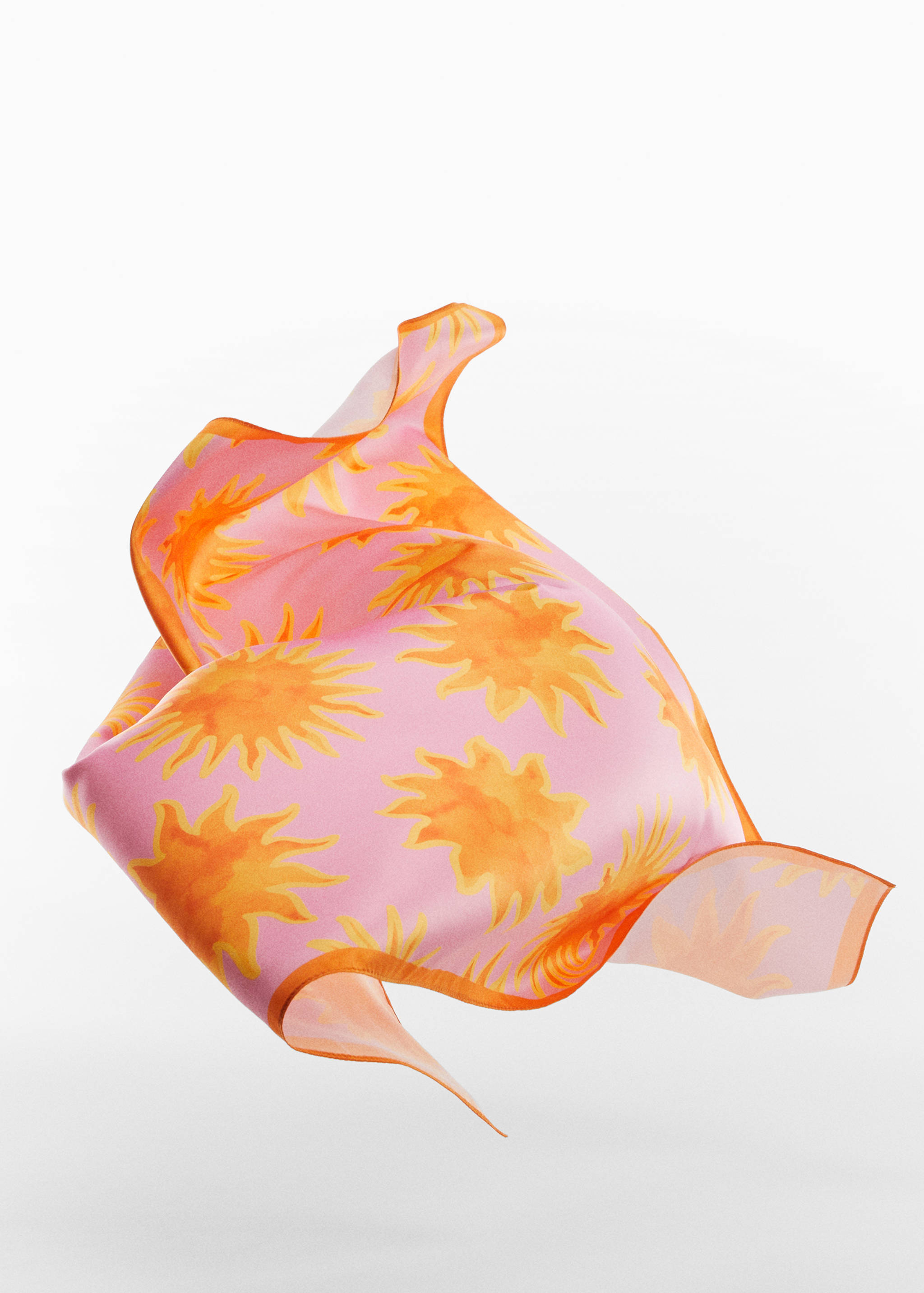 Bicolour printed scarf - Details of the article 2